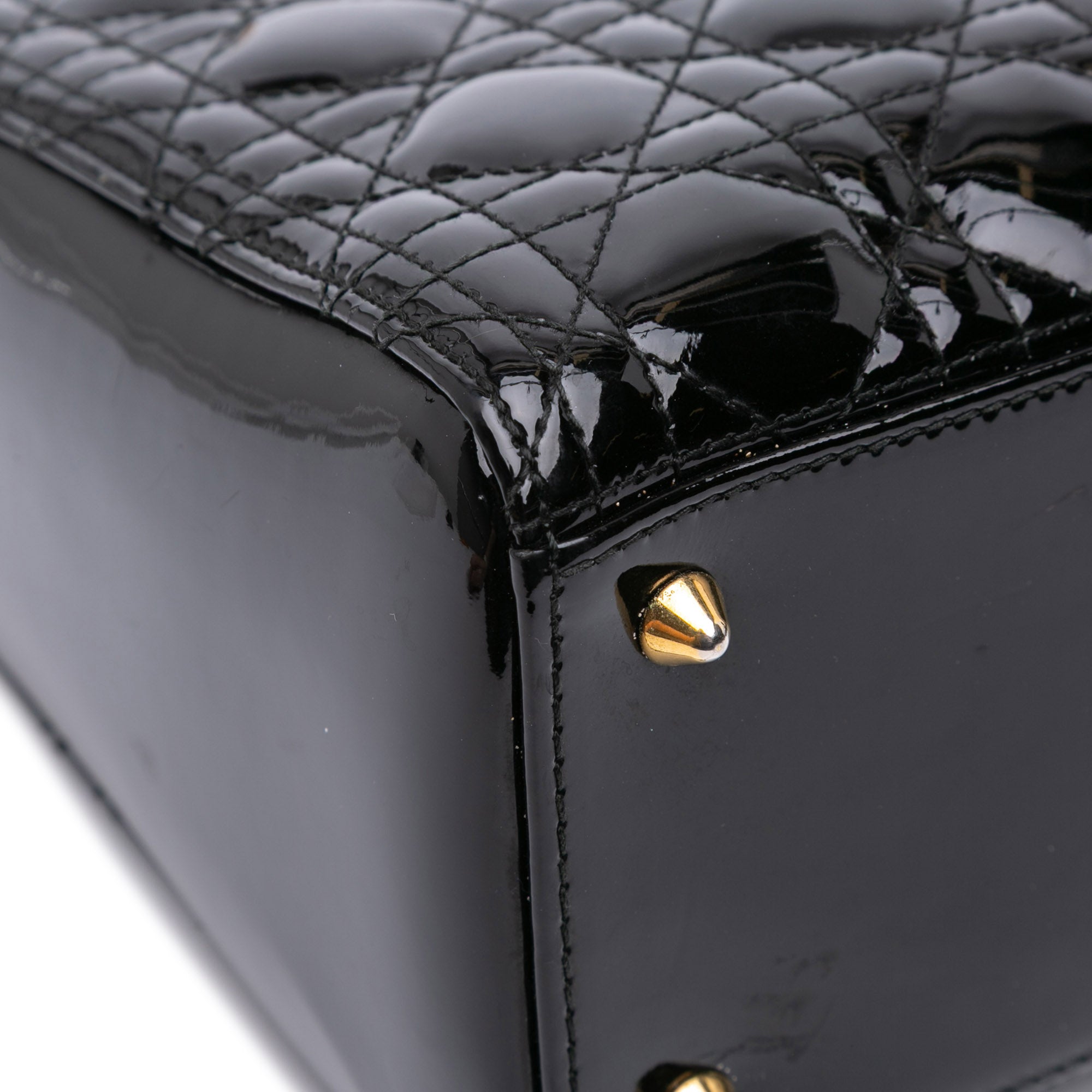Dior Medium Patent Cannage Lady Dior - image 10