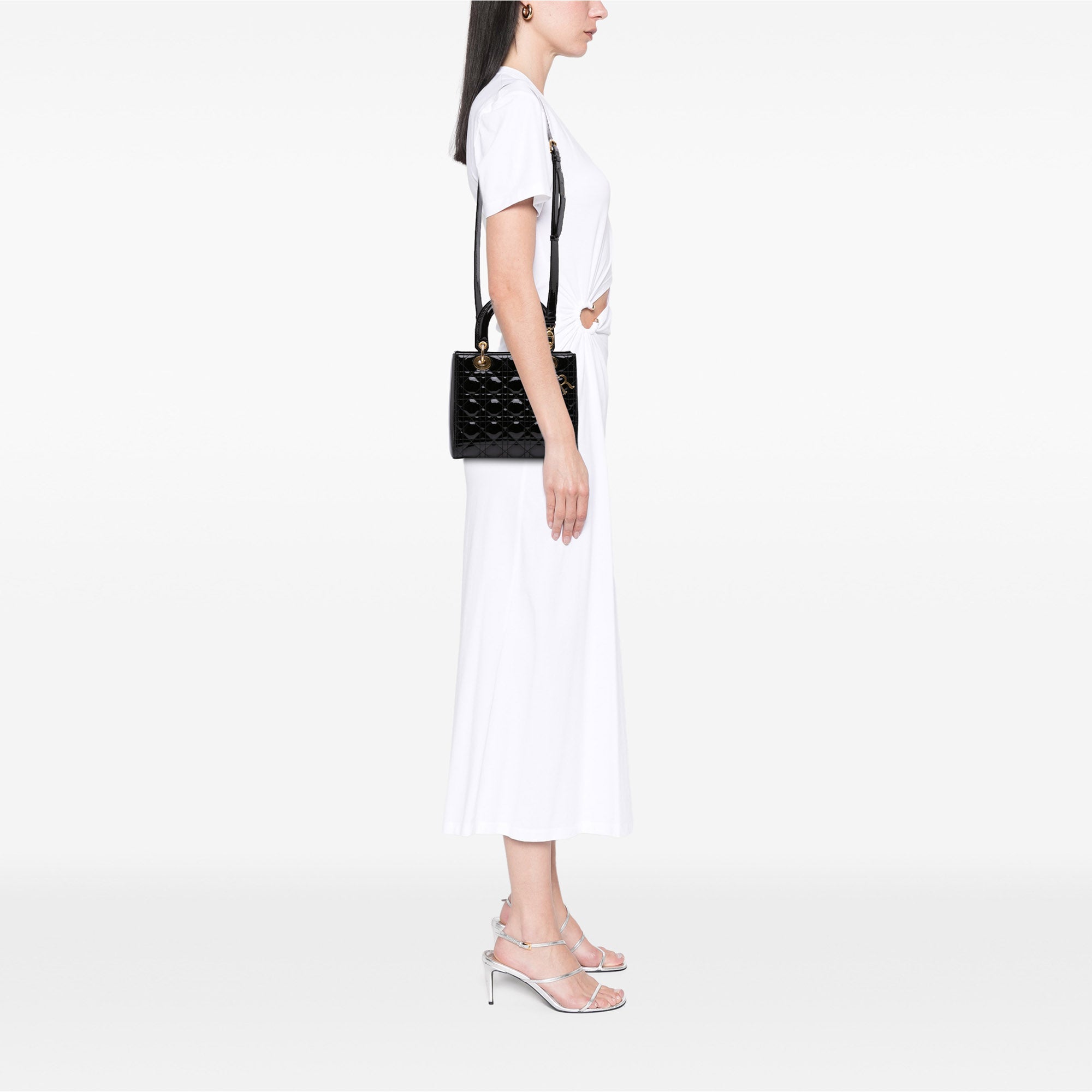 Dior Medium Patent Cannage Lady Dior - image 12
