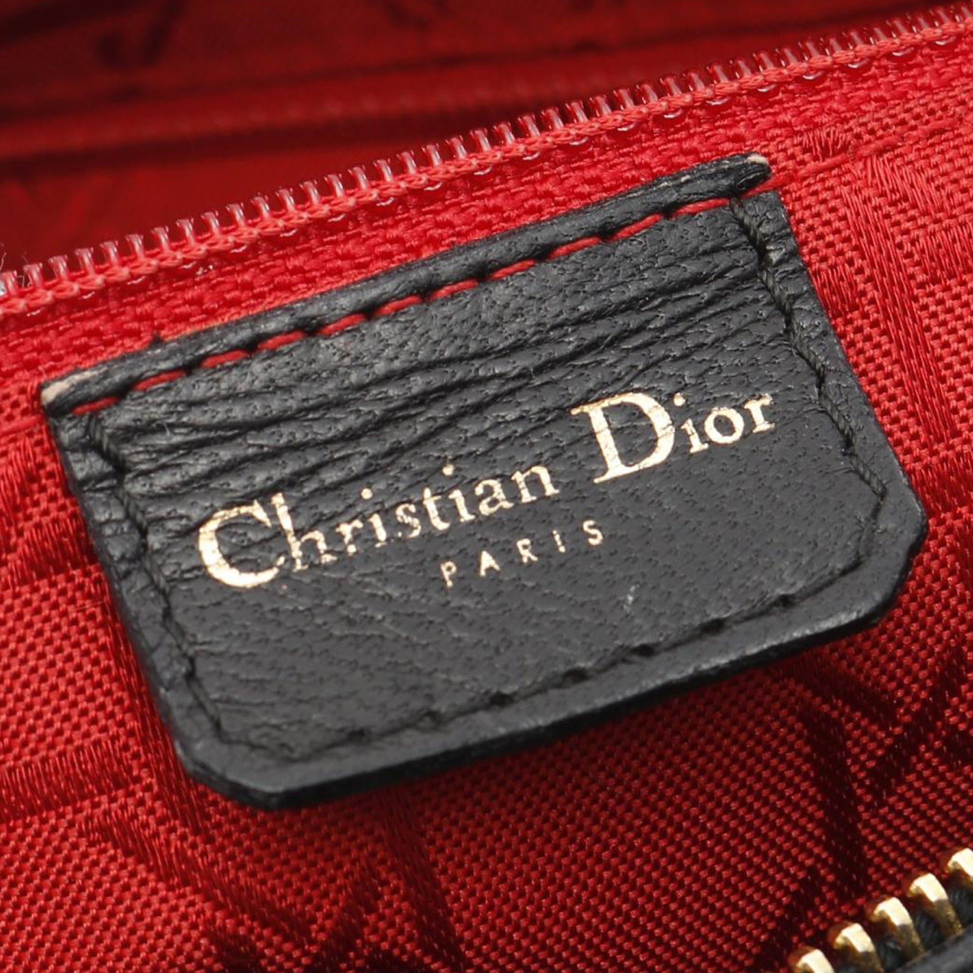 Dior Dior Ladies Christian Dior Large Cannage Handbag leather Black Used Women - image 4