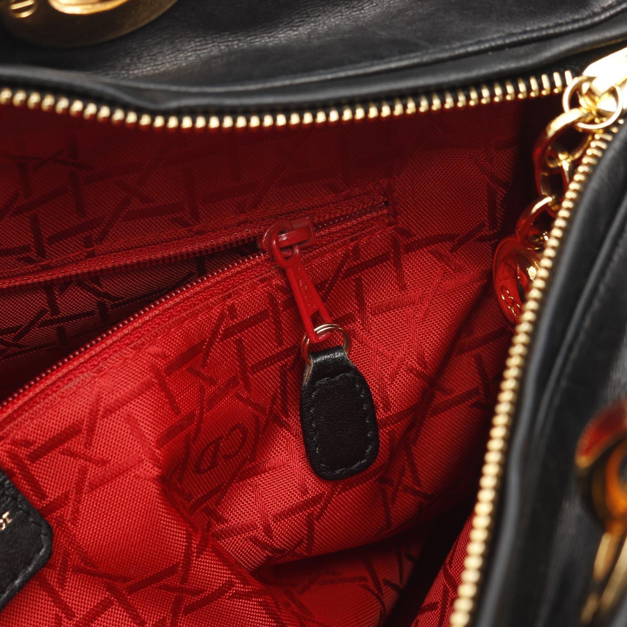 Dior Dior Ladies Christian Dior Large Cannage Handbag leather Black Used Women - image 5
