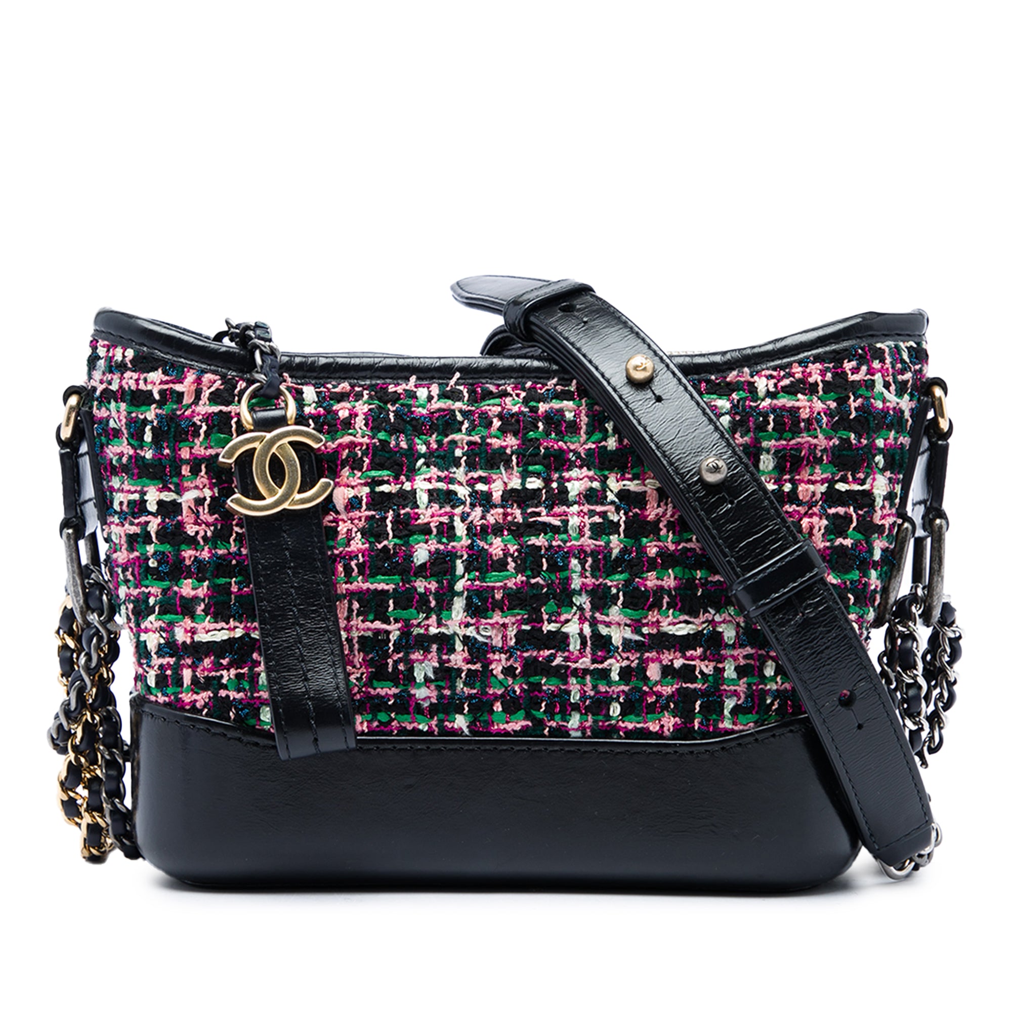 Chanel Small Tweed and Lambskin Gabrielle Crossbody - image 1