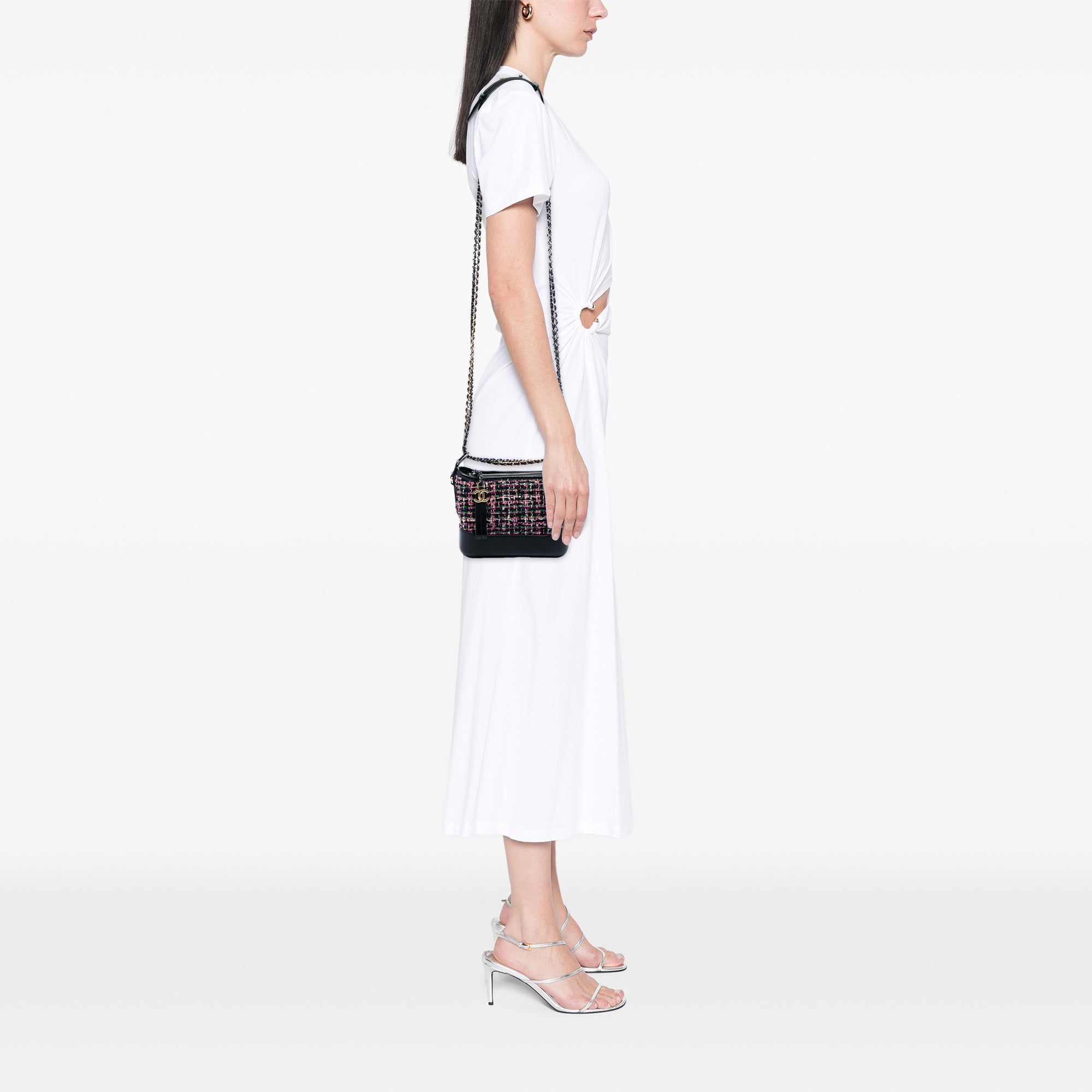 Chanel Small Tweed and Lambskin Gabrielle Crossbody - image 5