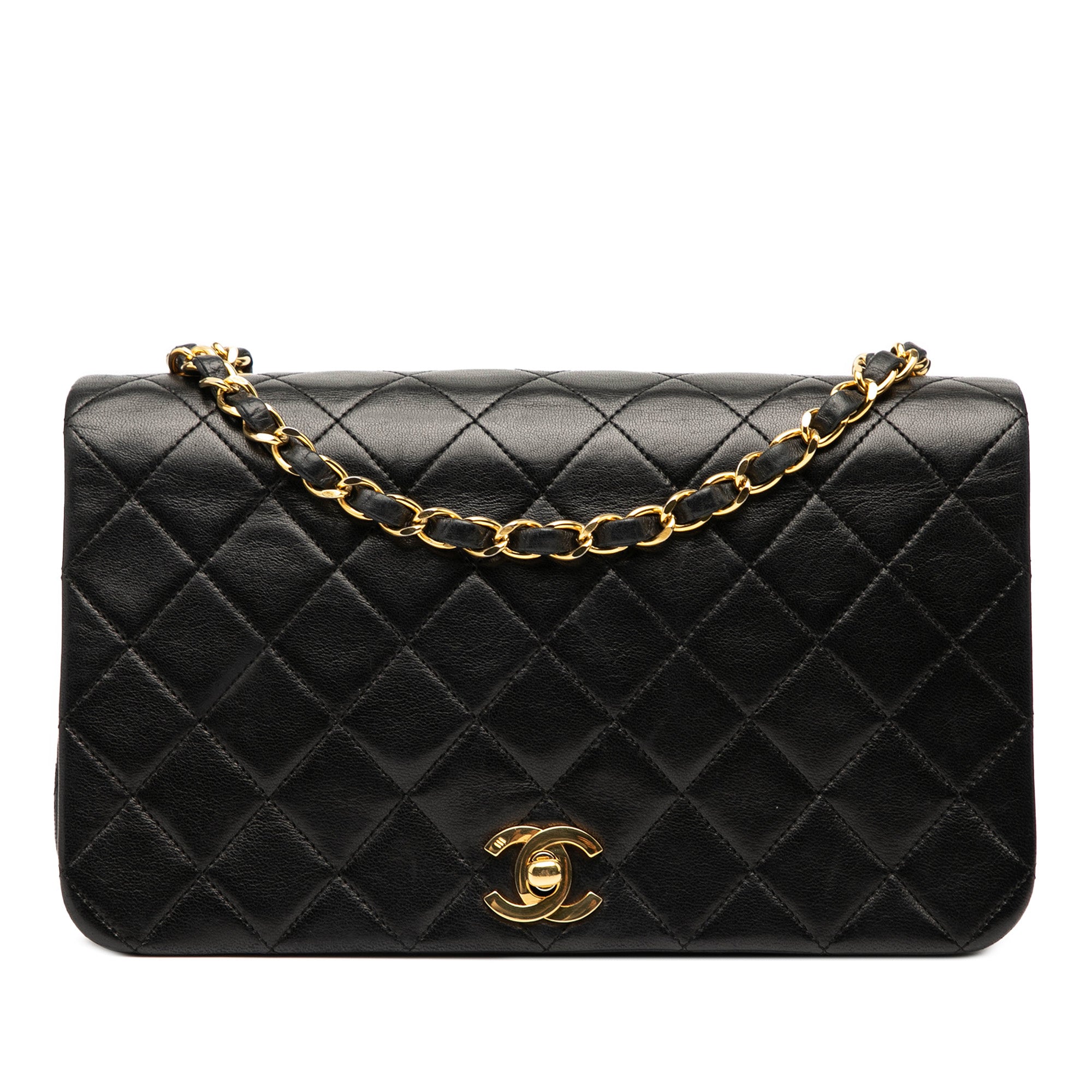 Chanel Medium CC Quilted Lambskin Full Flap - image 1
