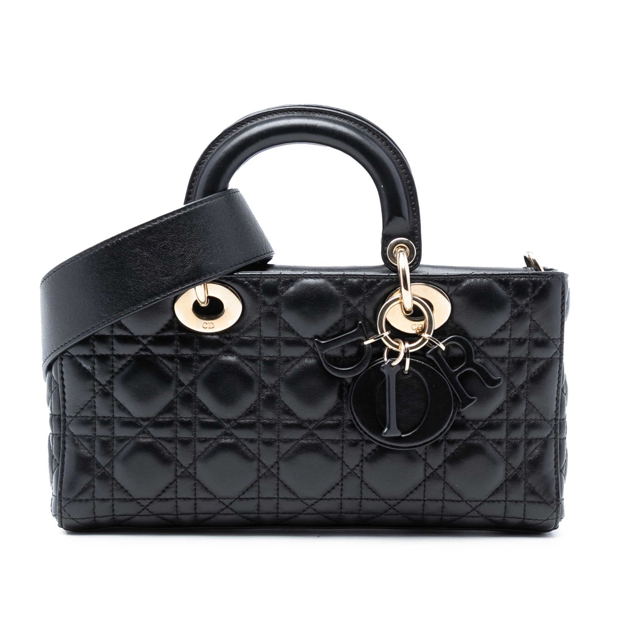 Dior Medium Lambskin Cannage Lady D Joy - image 1