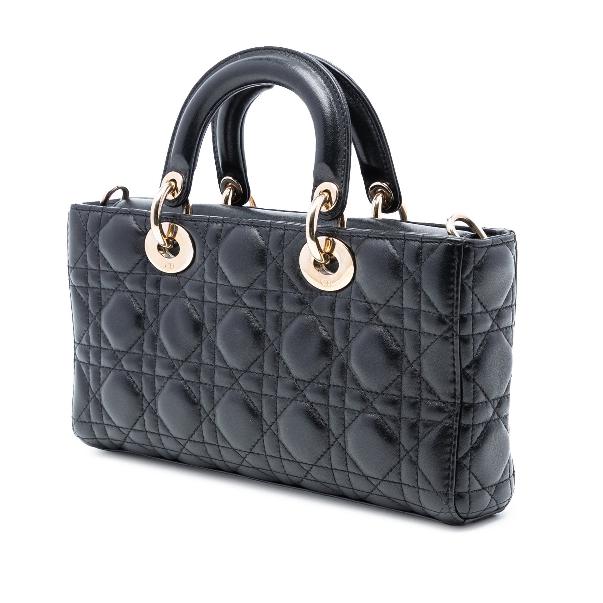 Dior Medium Lambskin Cannage Lady D Joy - image 2
