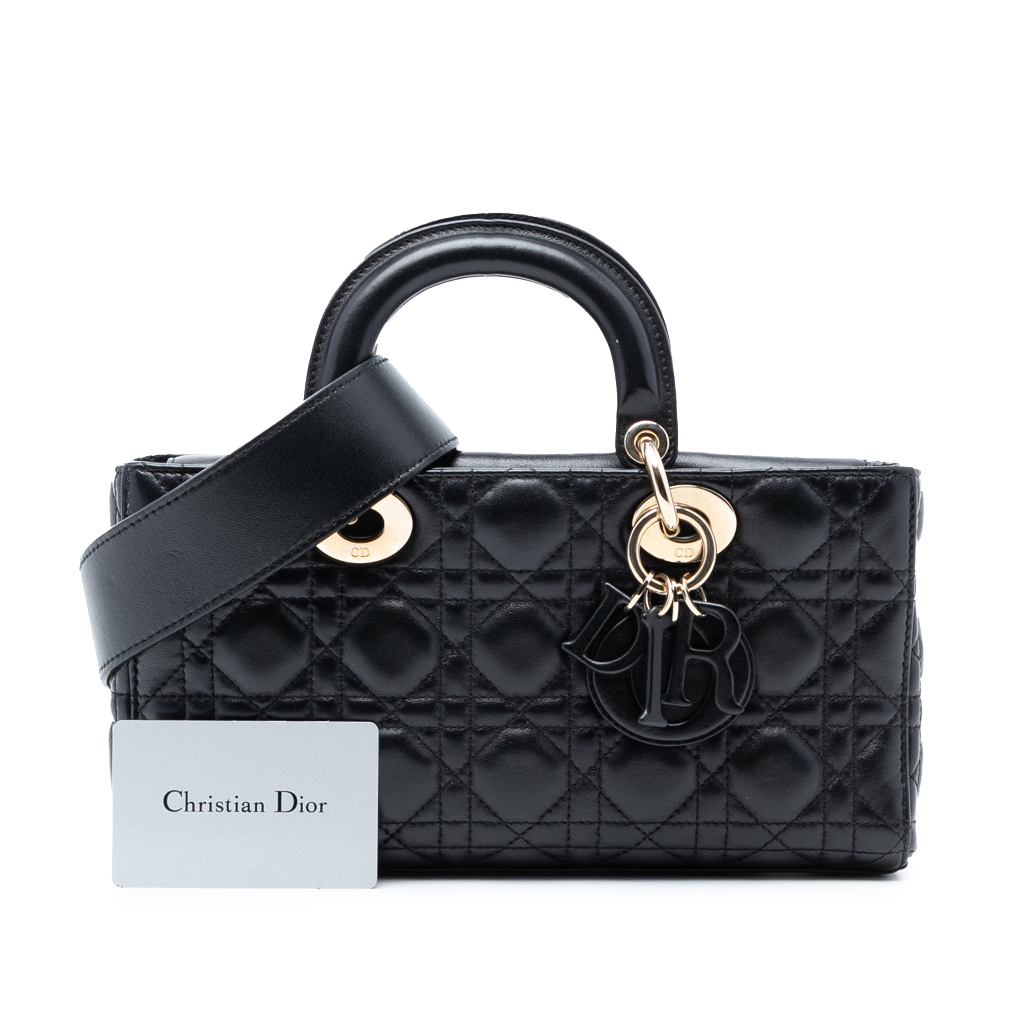 Dior Medium Lambskin Cannage Lady D Joy - image 8