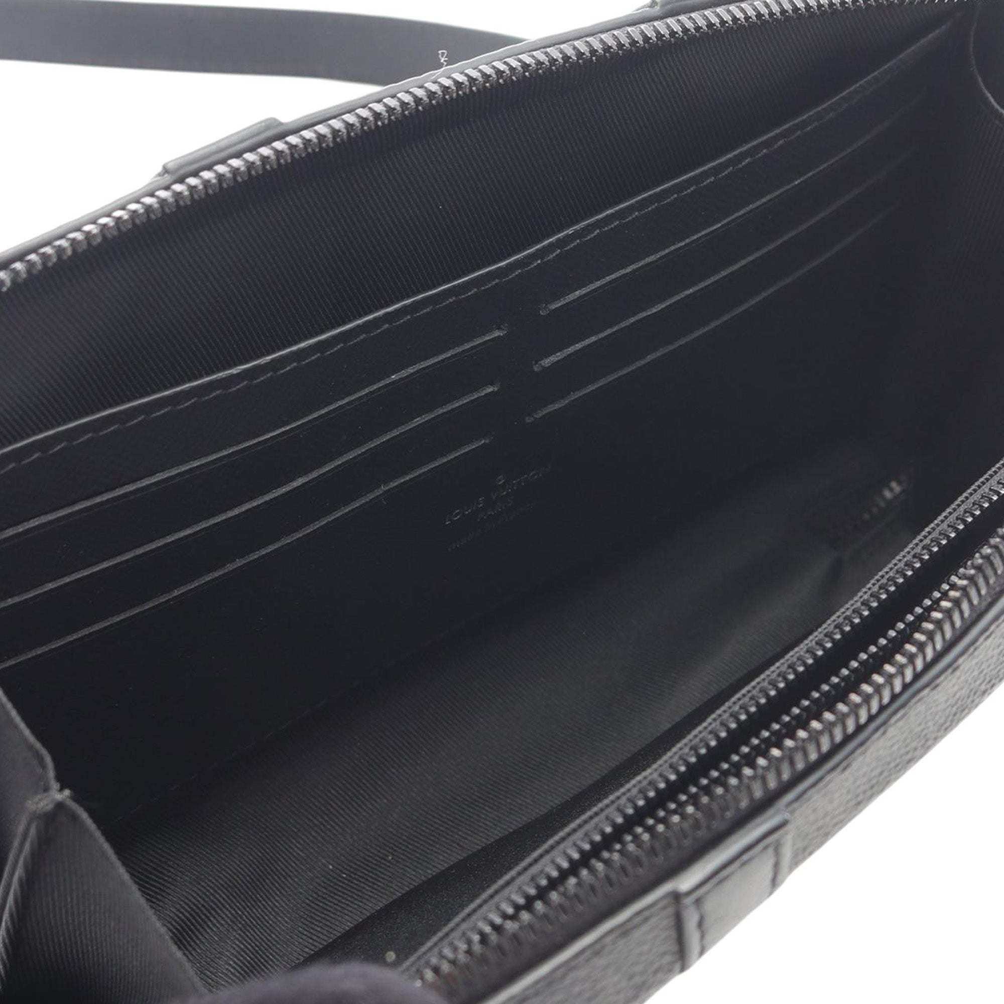 Louis Vuitton LOUIS VUITTON Soft Trunk Wallet Monogram Eclipse Shoulder Bag M69838 PVC coated canvas leather Black Used mens - image 3