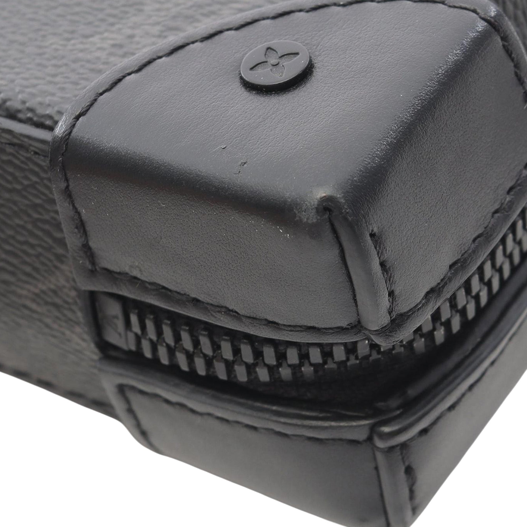 Louis Vuitton LOUIS VUITTON Soft Trunk Wallet Monogram Eclipse Shoulder Bag M69838 PVC coated canvas leather Black Used mens - image 6