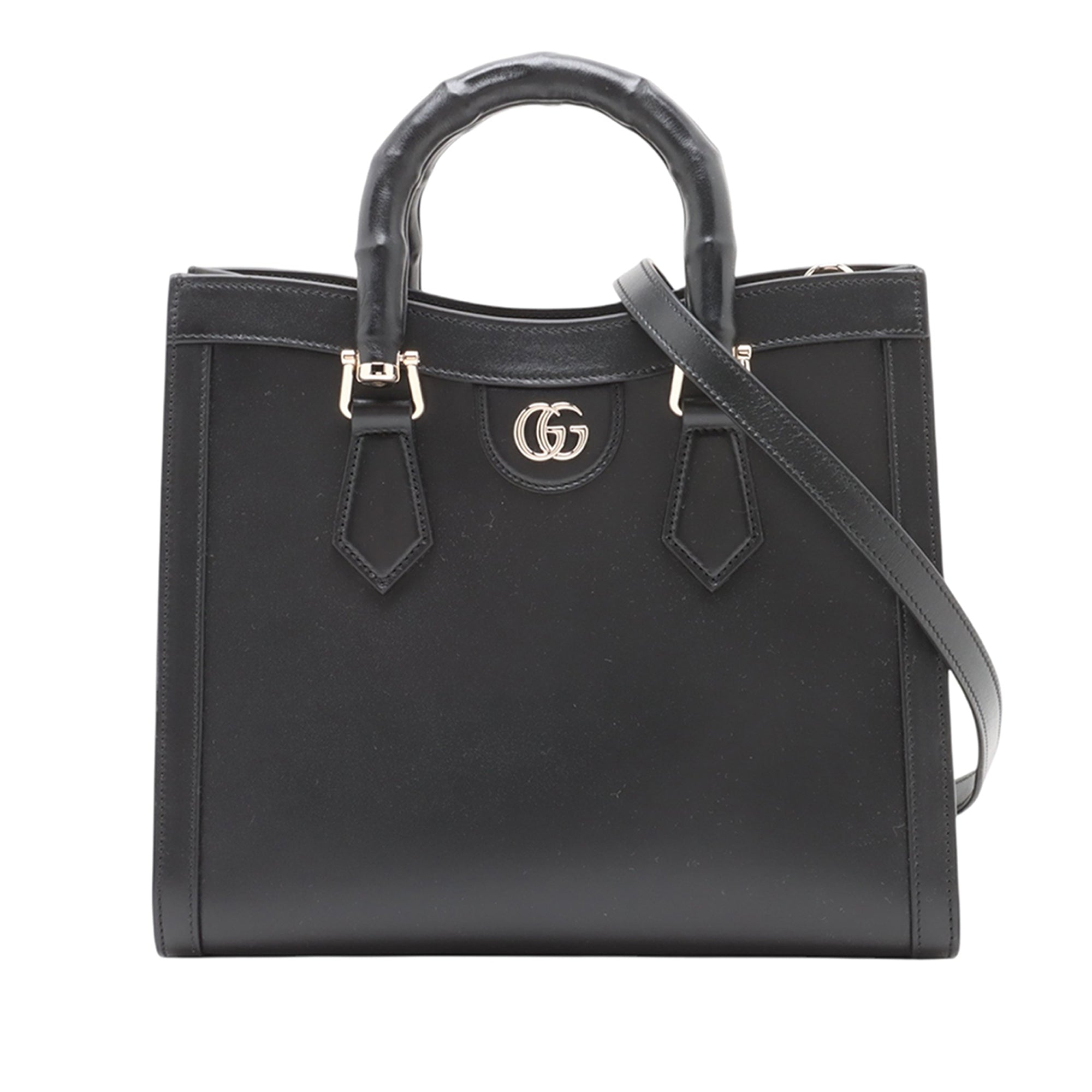 Gucci Medium Calfskin Bamboo Diana Satchel - image 1
