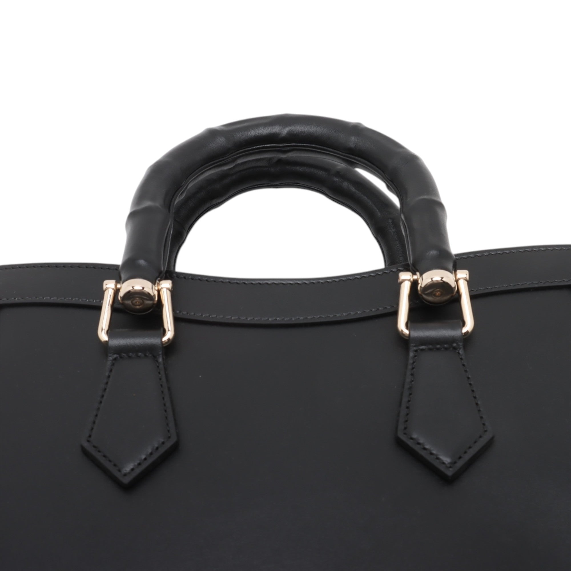 Gucci Medium Calfskin Bamboo Diana Satchel - image 9