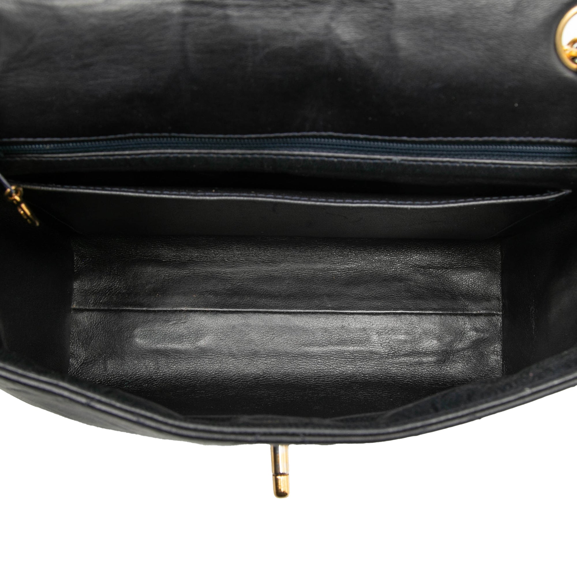 Chanel CC Quilted Lambskin Single Flap - image 4
