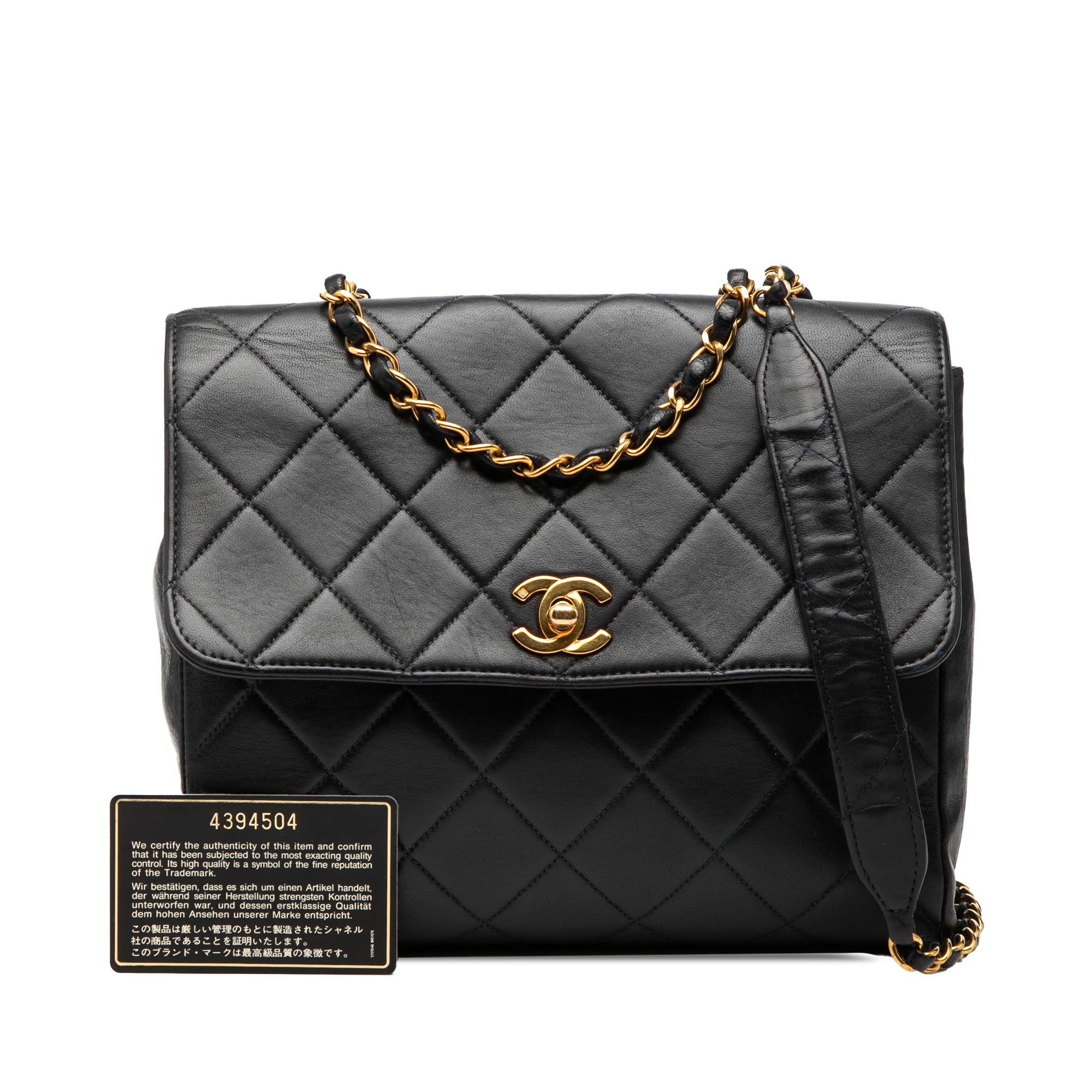 Chanel CC Quilted Lambskin Single Flap - image 8