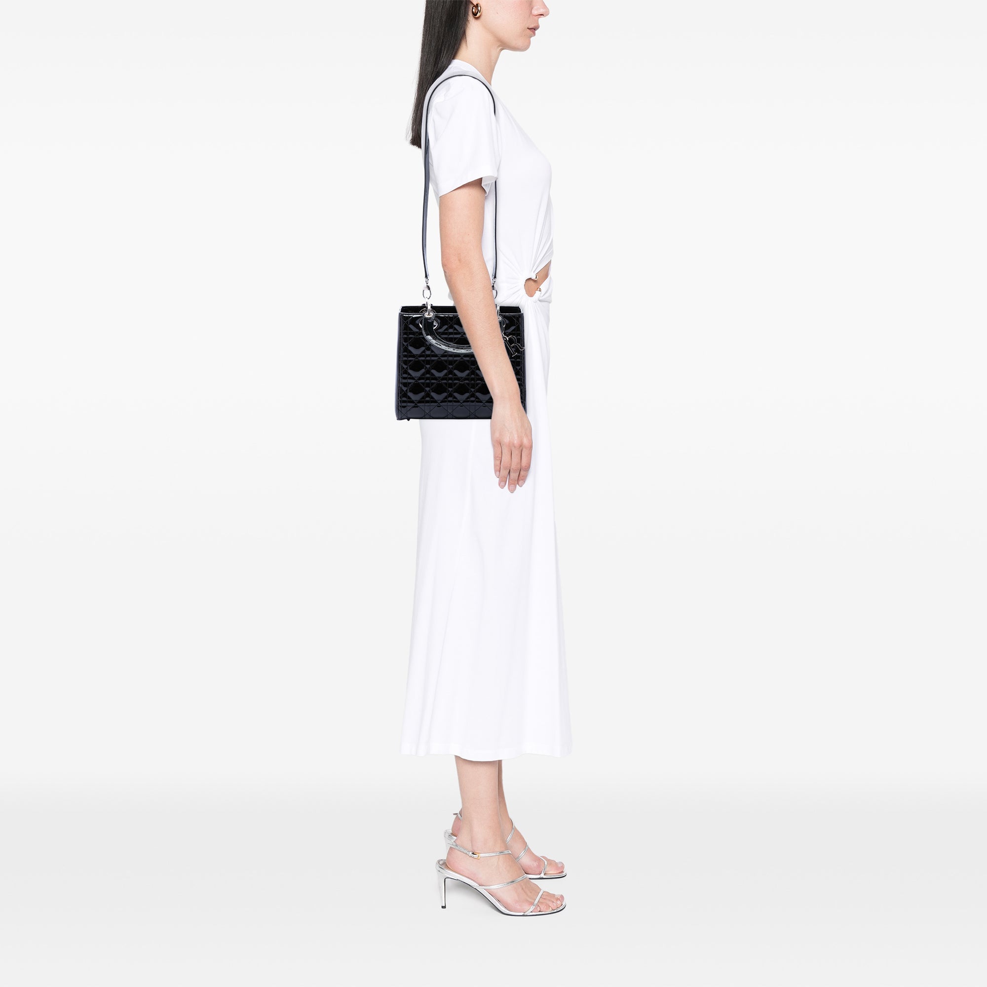 Dior Medium Patent Cannage Lady Dior - image 6