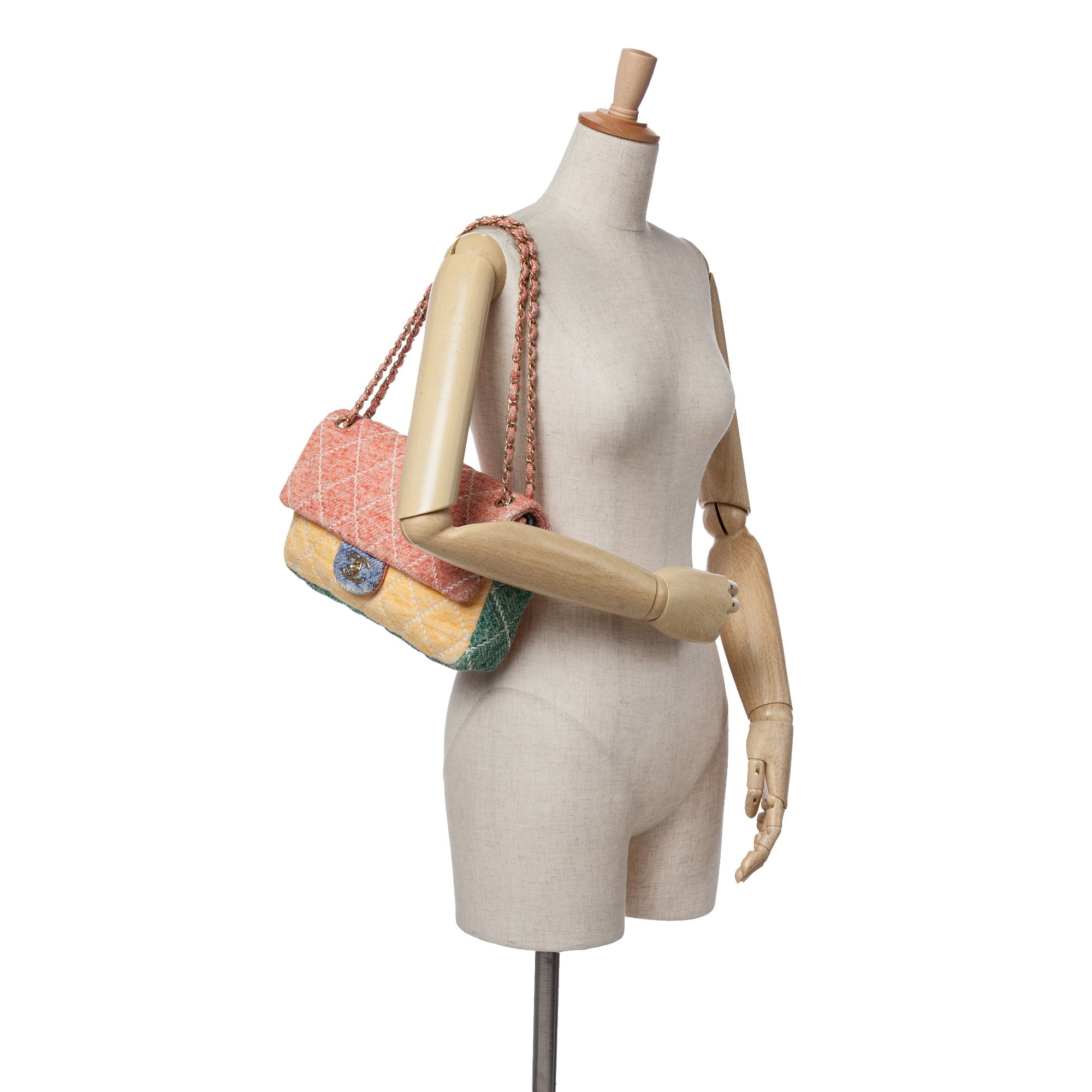 Chanel Jumbo Multicolor Quilted Jersey Ultimate Stitch Flap - image 12