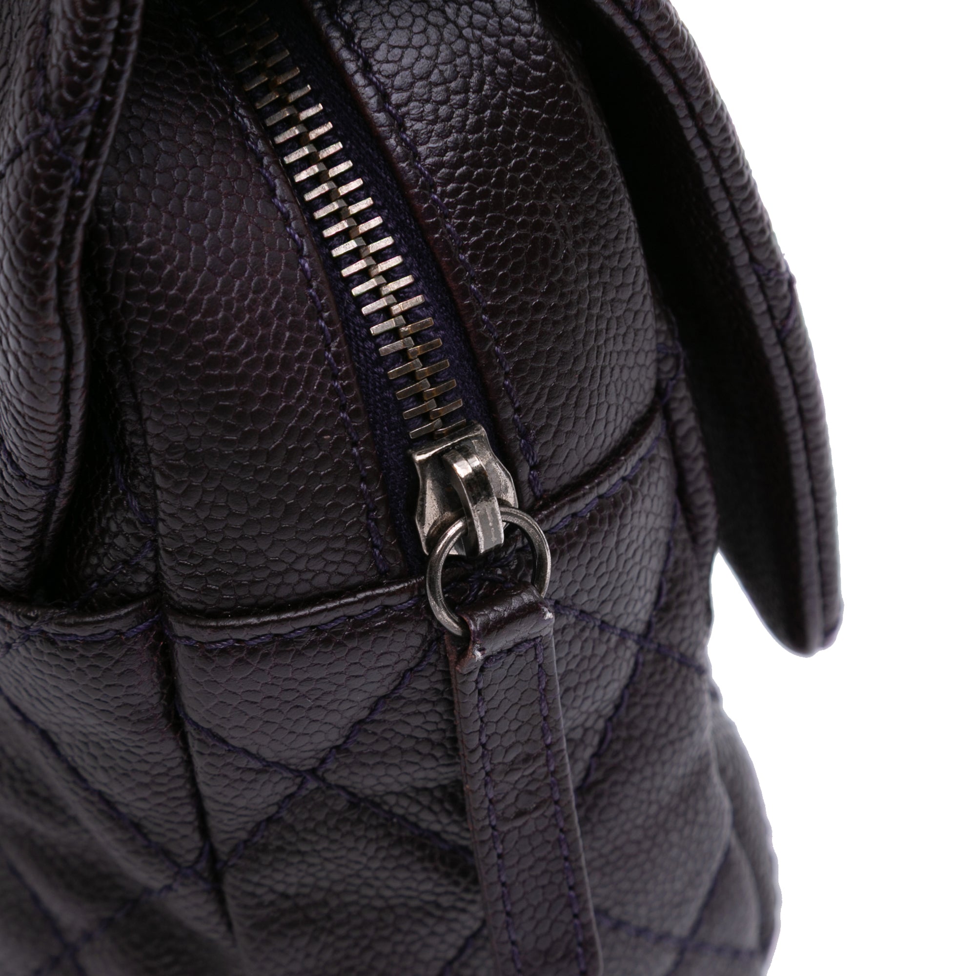 Chanel Jumbo Quilted Caviar Easy Flap - image 9