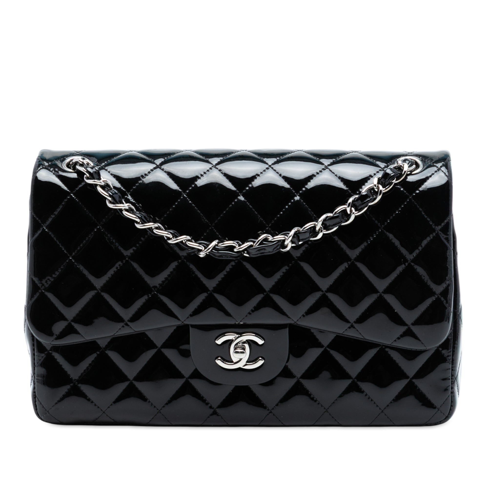 Chanel Jumbo Classic Patent Double Flap - image 1