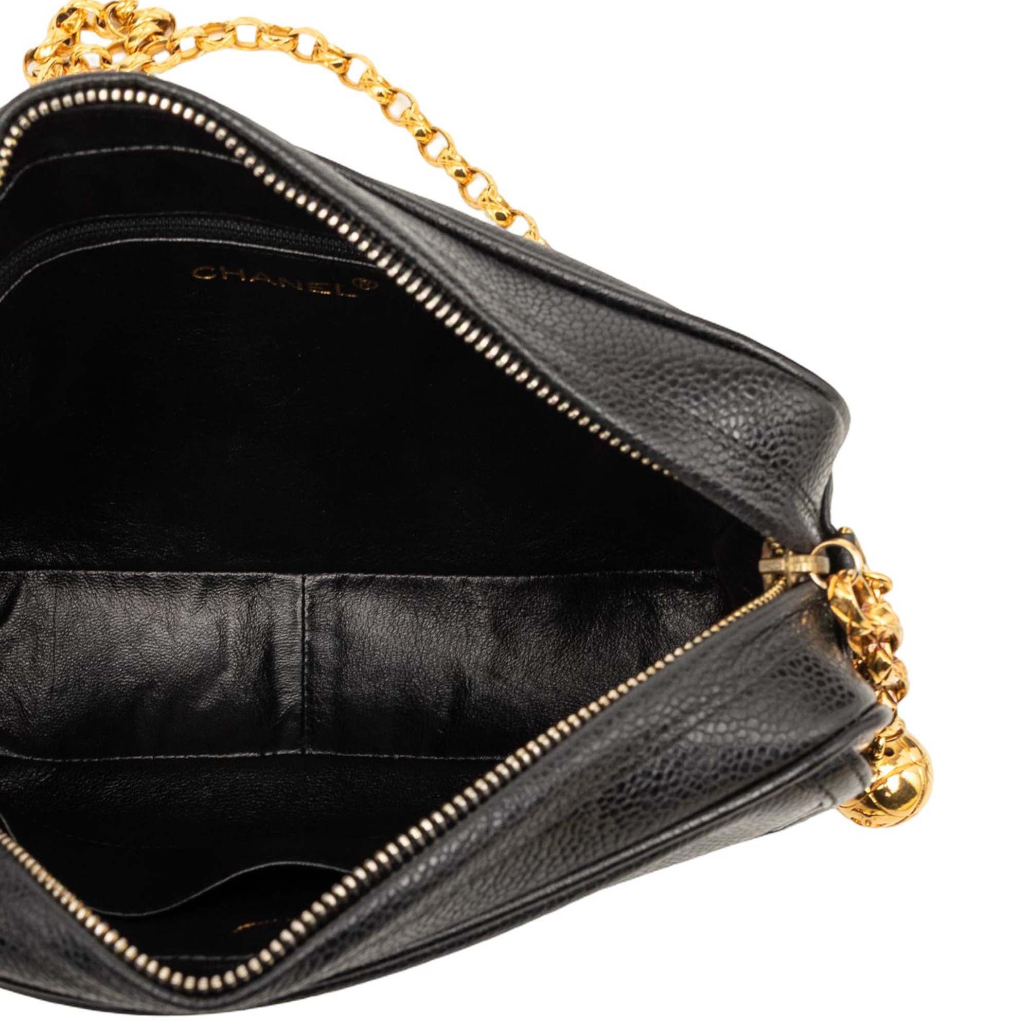 Chanel CC Caviar Front Pocket Bijoux Chain Camera Bag - image 4