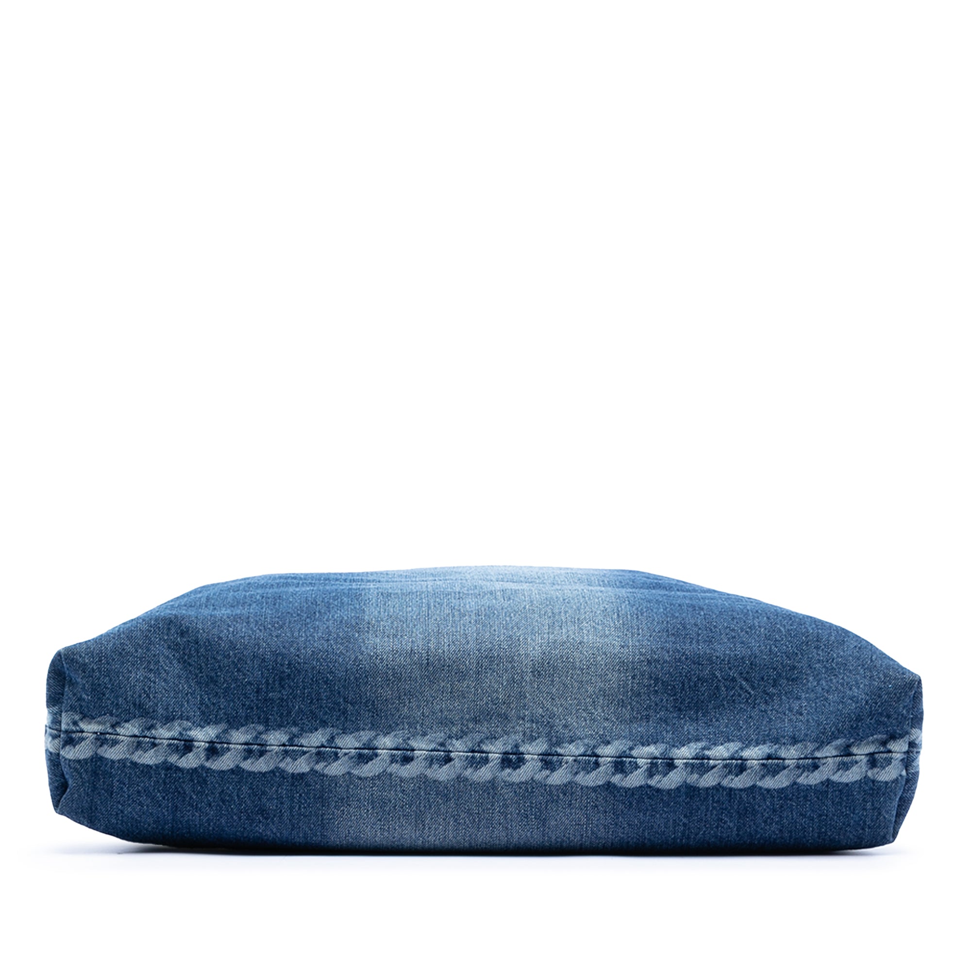Chanel Printed Denim Shopping Tote - image 3