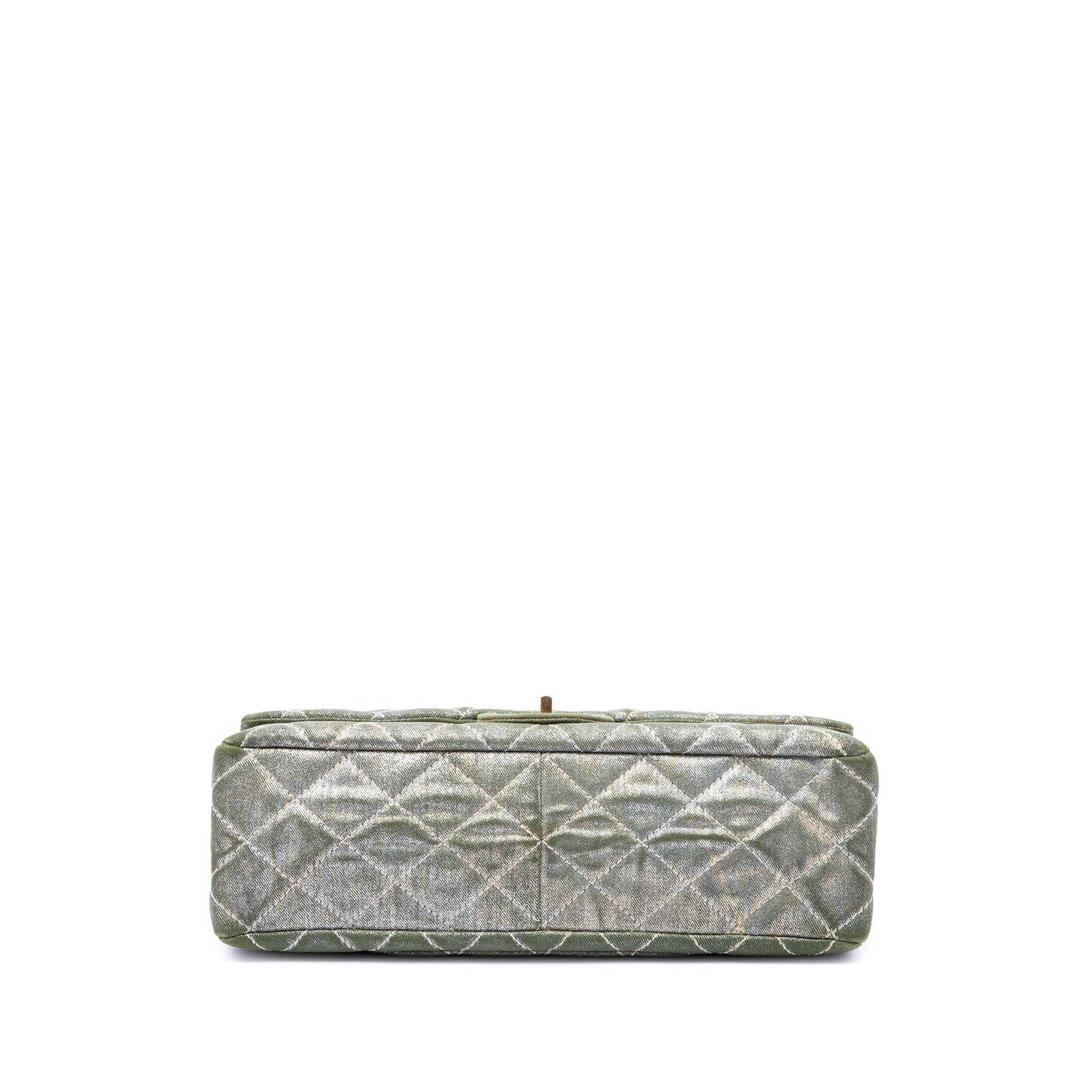 Chanel Quilted Shimmering Denim Reissue 2.55 Double Flap 227 - image 3