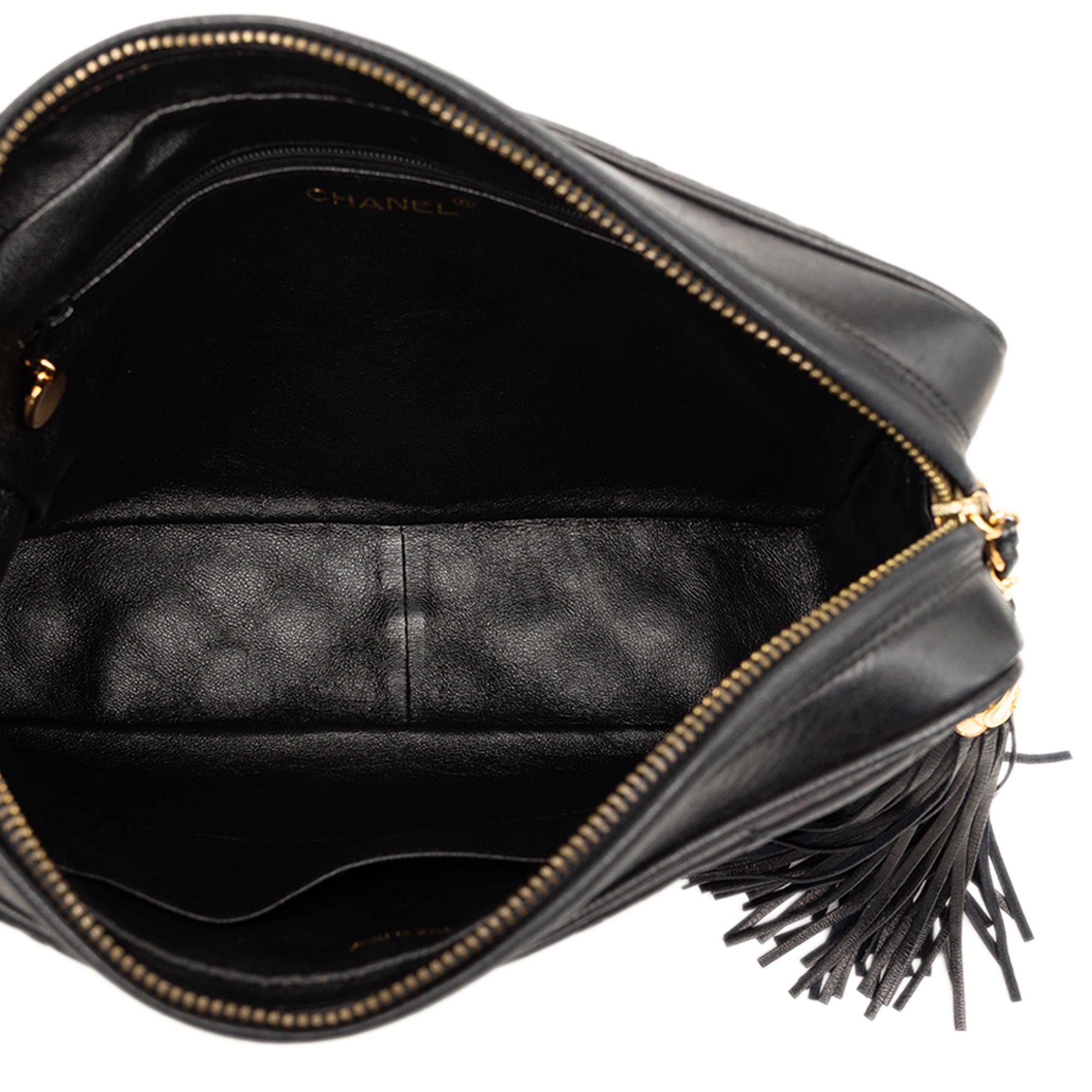 Chanel Medium CC Quilted Lambskin Tassel Camera Bag - image 4