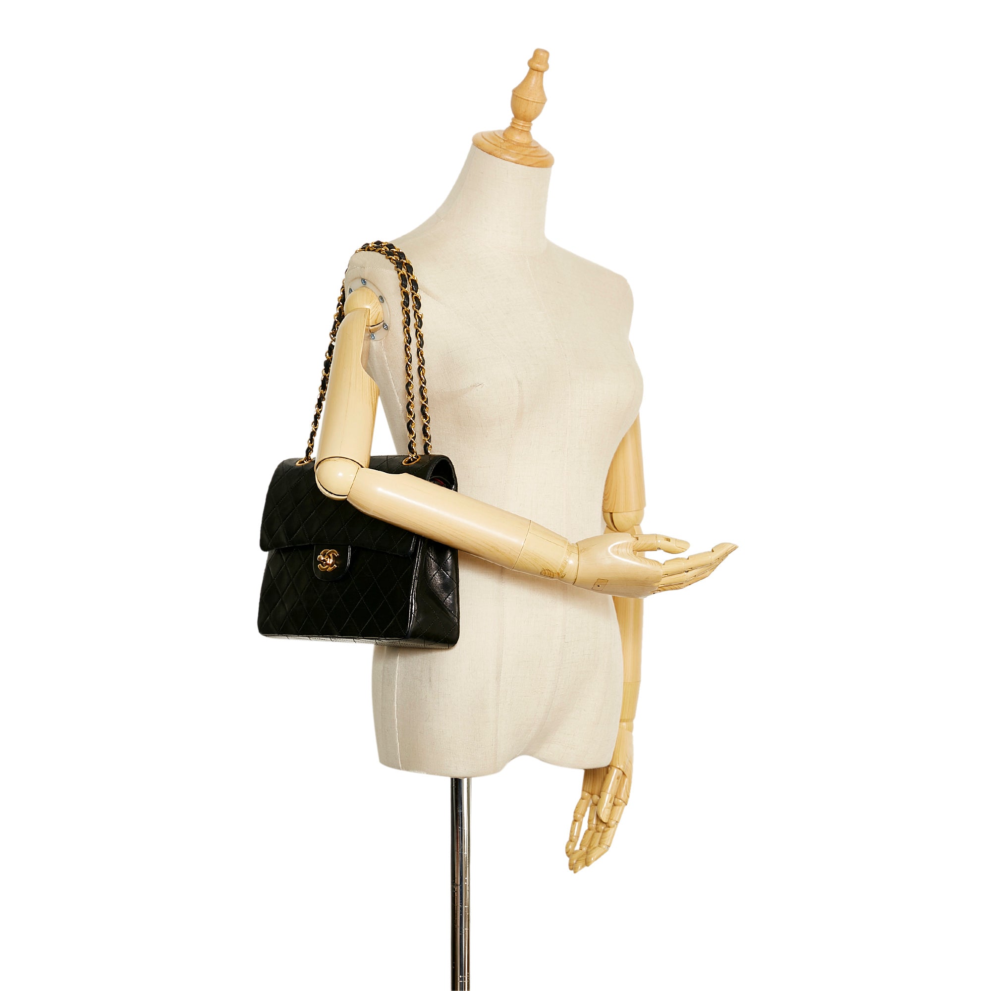 Chanel Medium Tall Classic Lambskin Double Flap - image 10