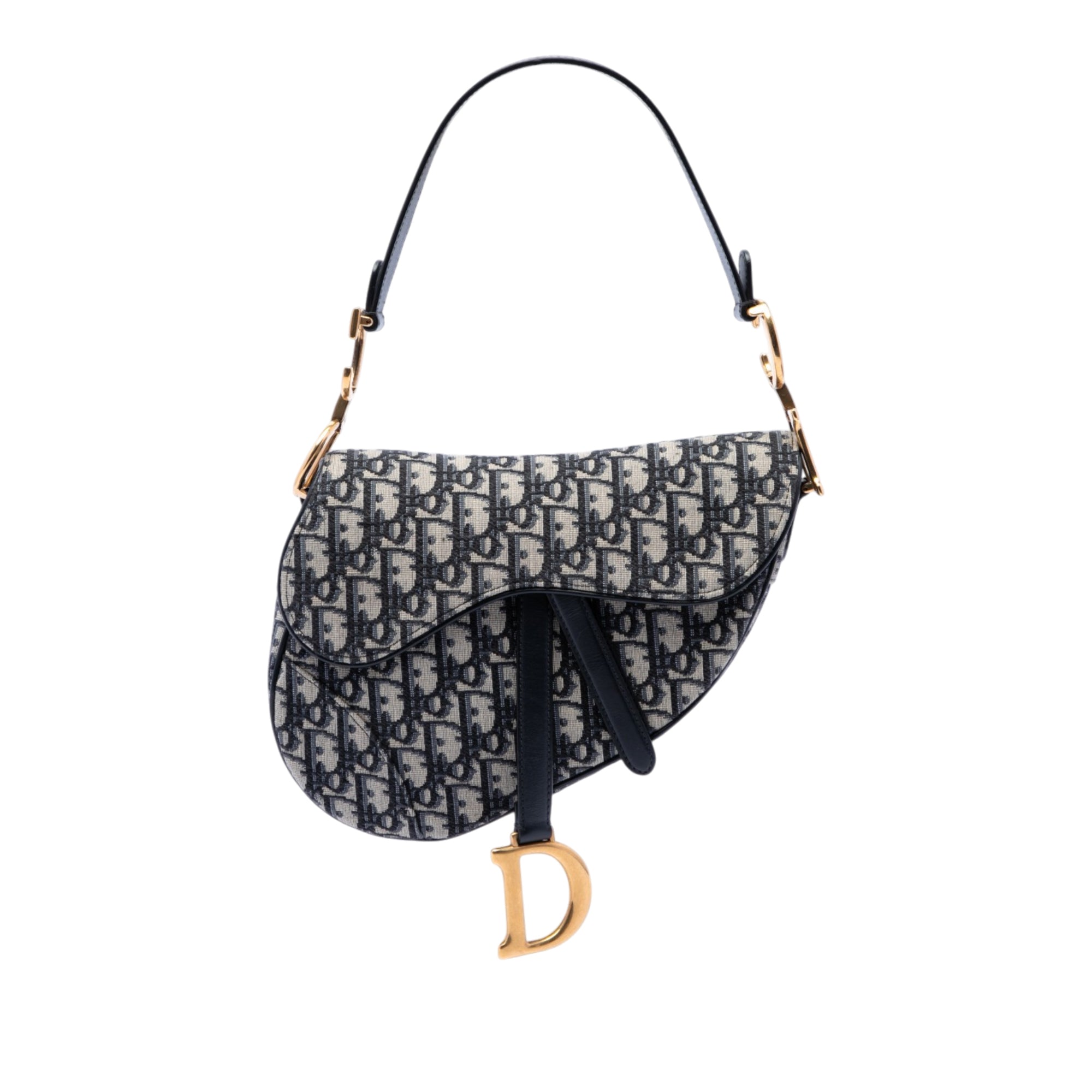 Dior Oblique Canvas Saddle Bag - image 1