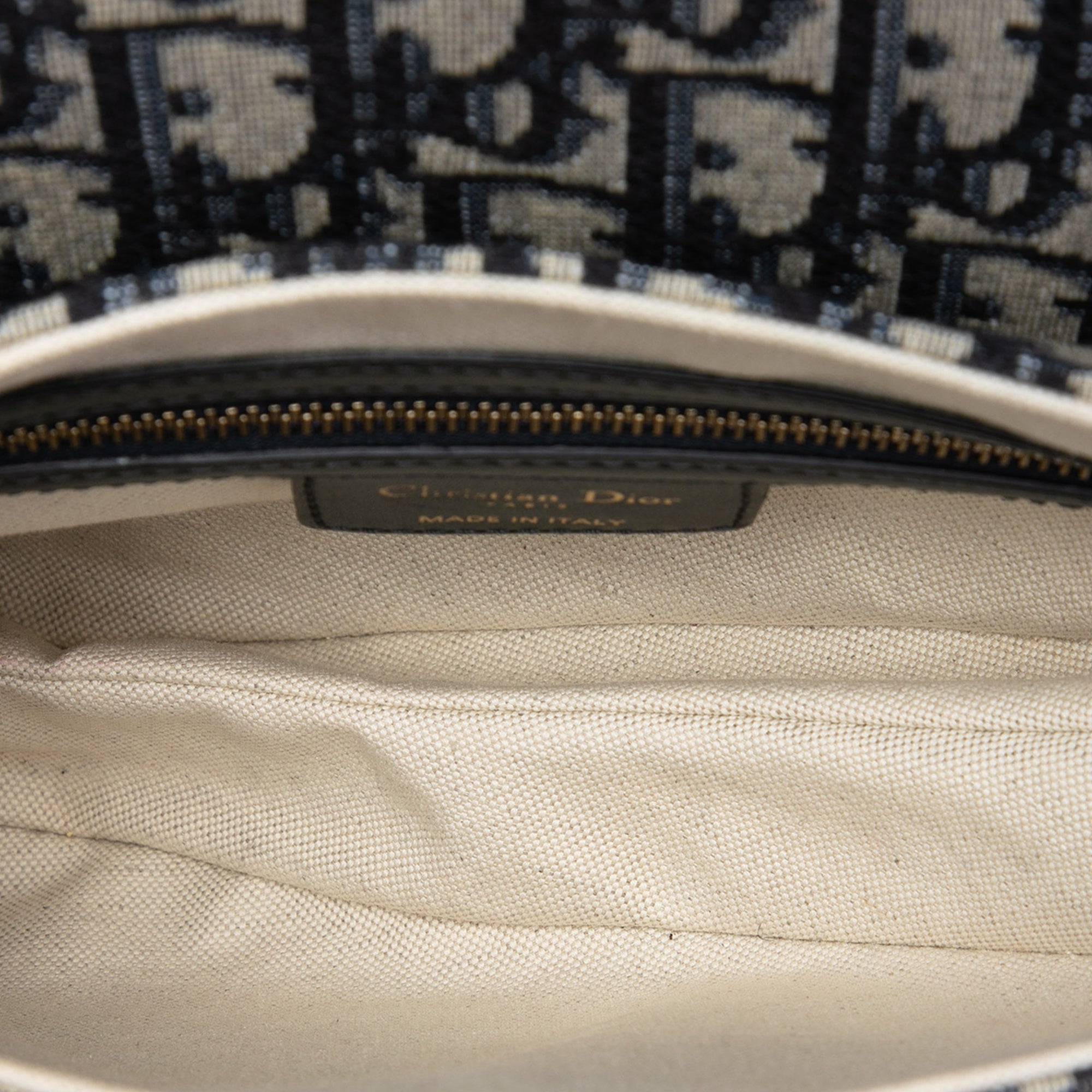 Dior Oblique Canvas Saddle Bag - image 4