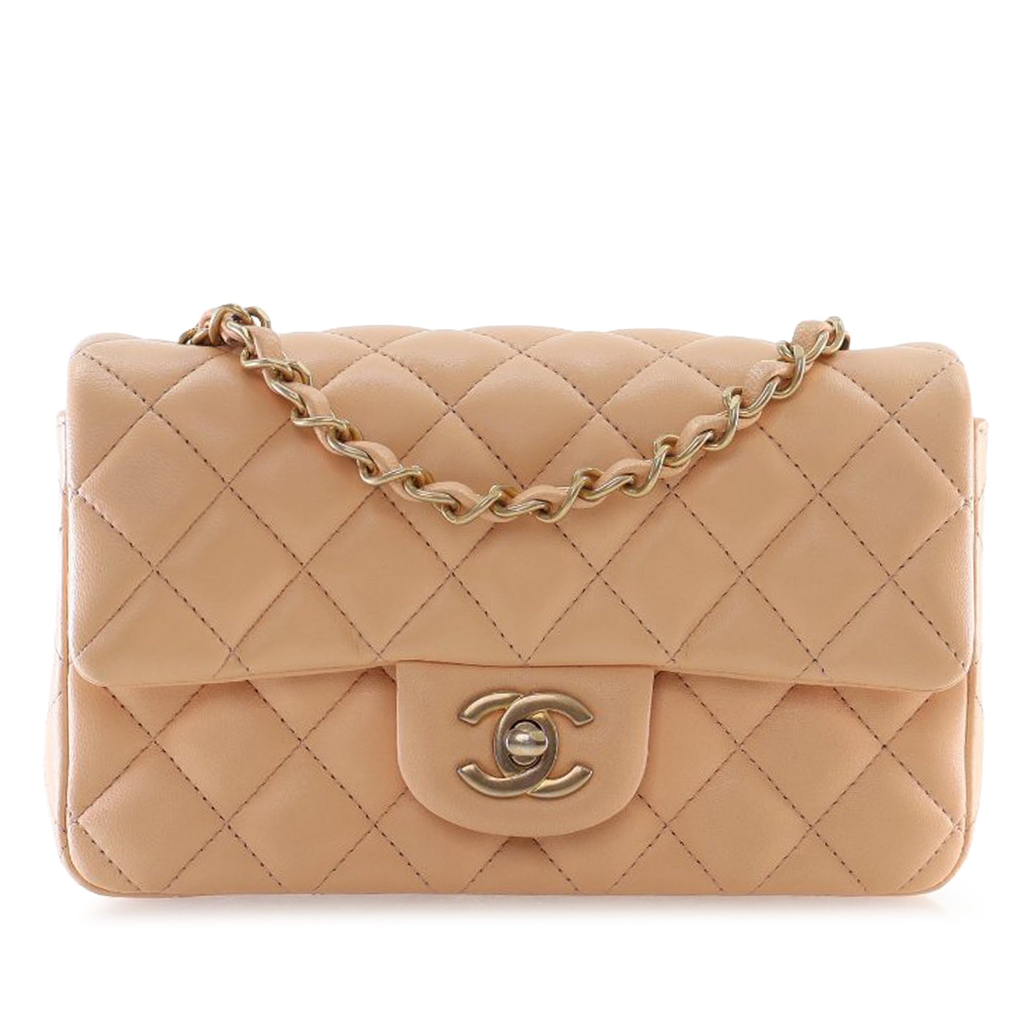 Chanel Mini Rectangular Classic Lambskin Single Flap - image 1
