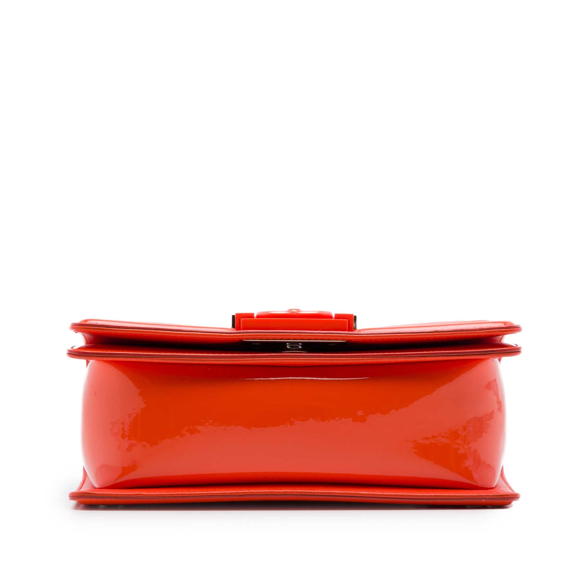 Chanel Small Quilted Patent and Acrylic Boy Flap - image 3