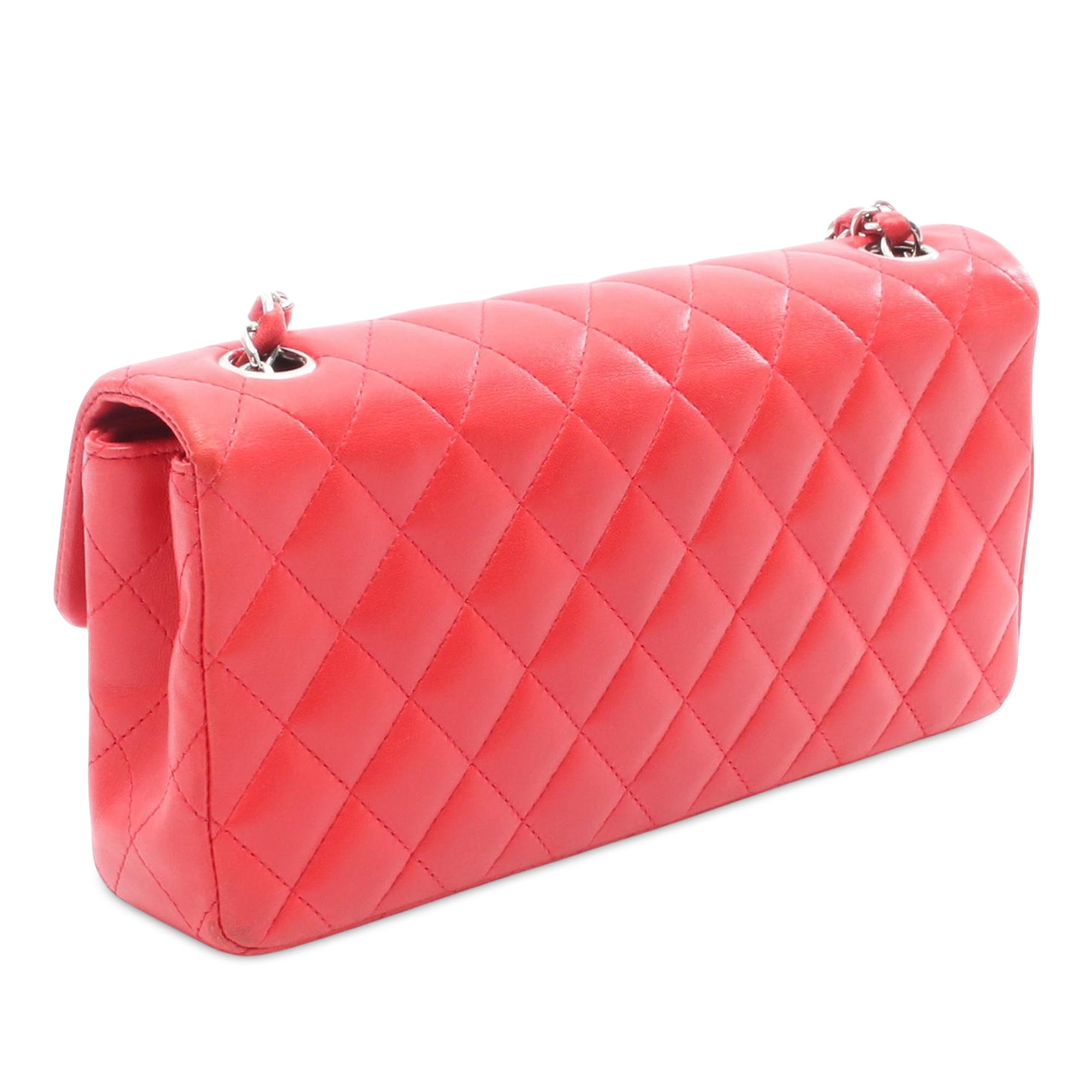 Chanel CC Quilted Lambskin East West Single Flap - image 2