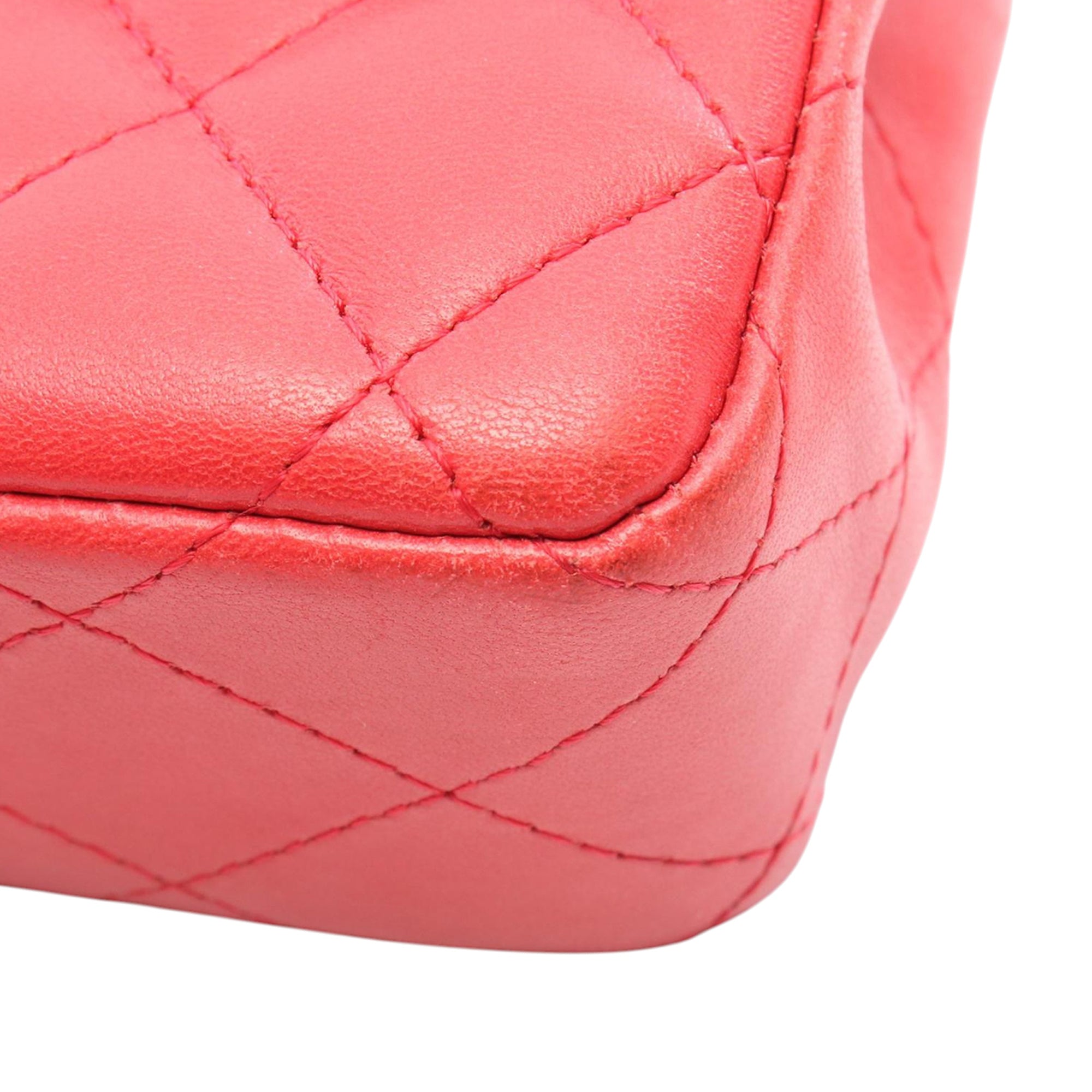 Chanel CC Quilted Lambskin East West Single Flap - image 7