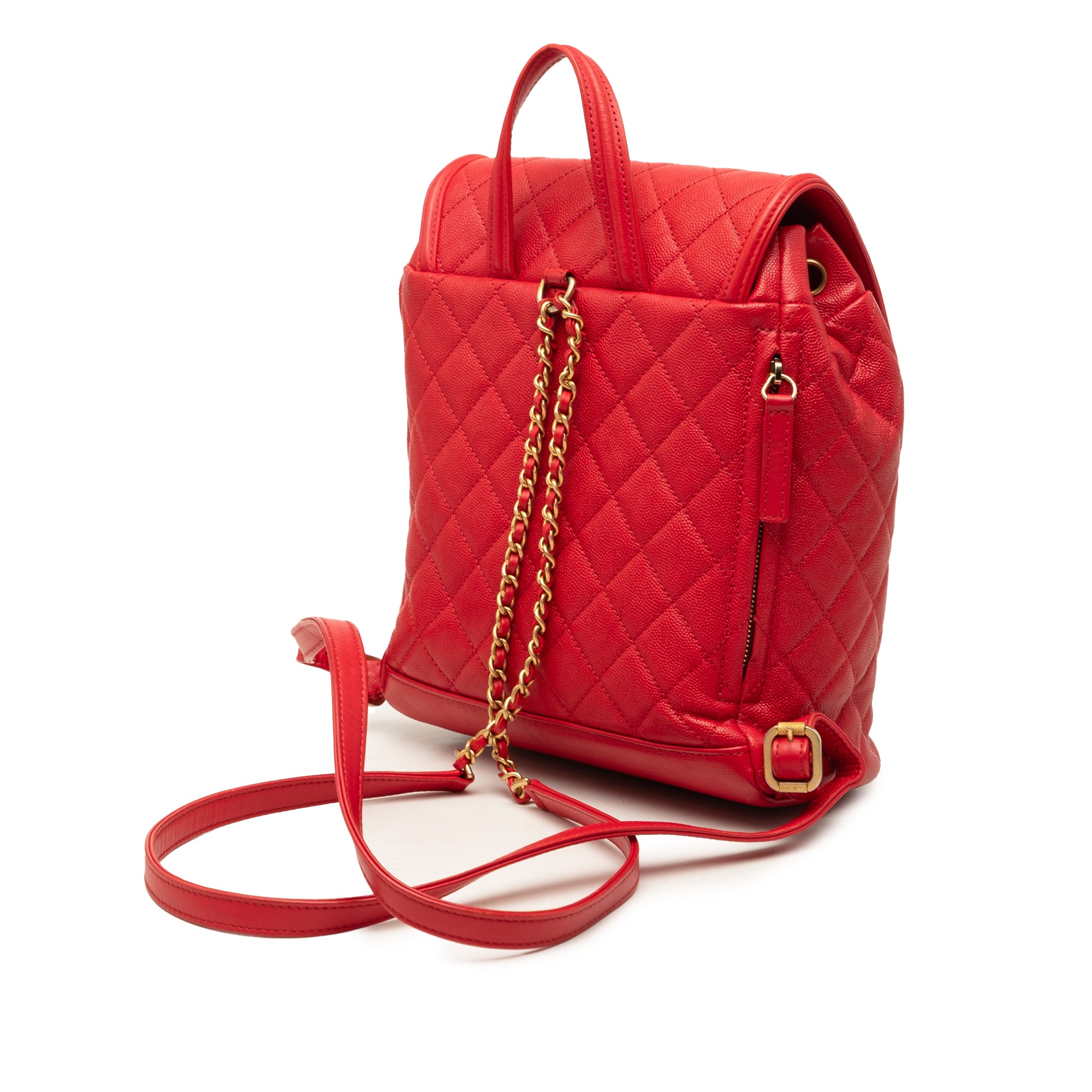 Chanel Quilted Caviar CC Filigree Backpack - image 2