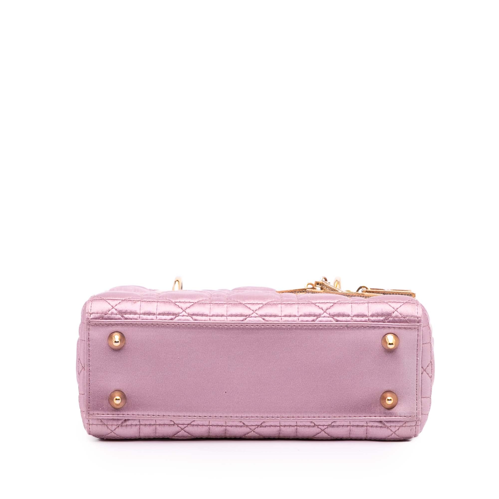 Dior Small Satin Cannage Swarovski Lady Dior - image 3