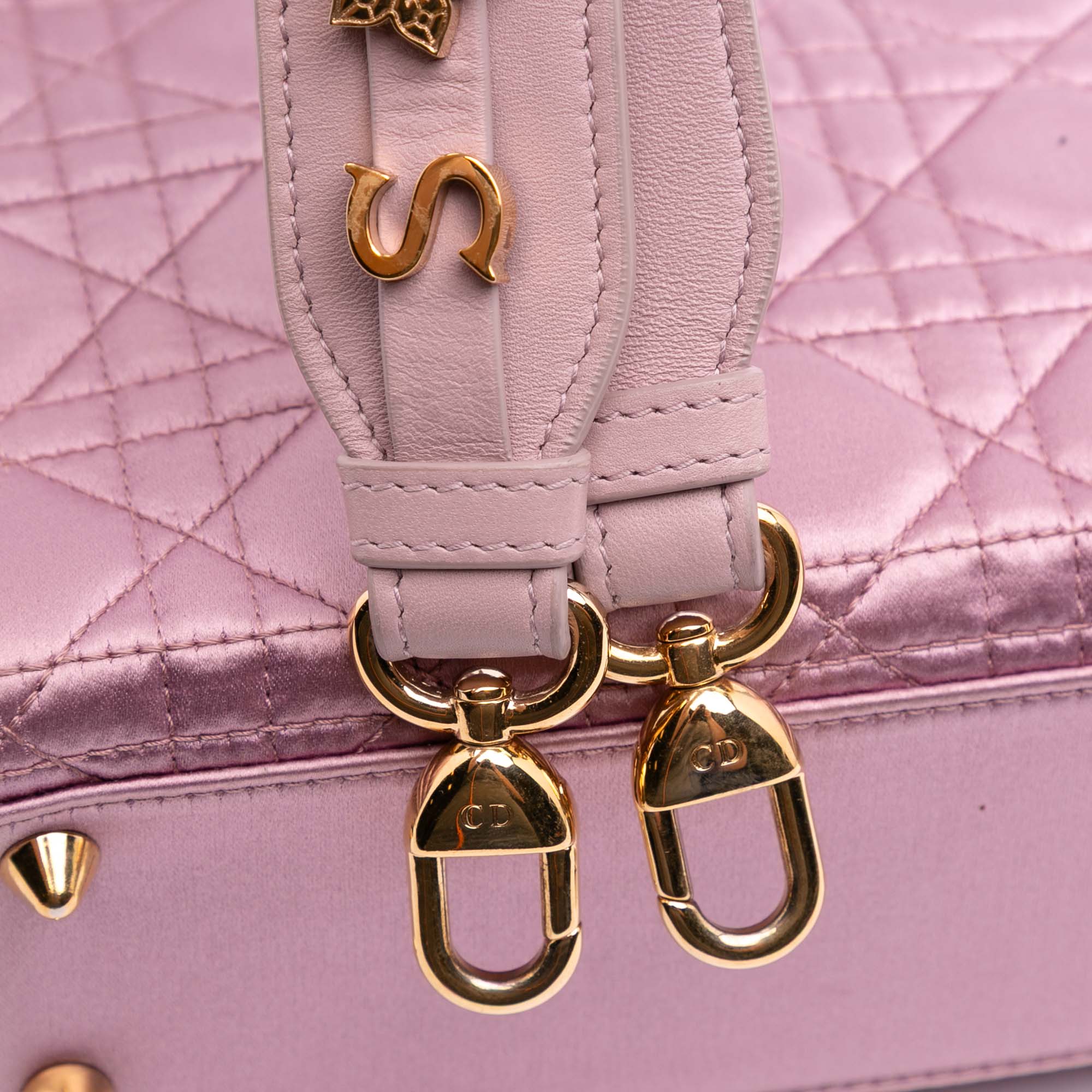 Dior Small Satin Cannage Swarovski Lady Dior - image 7