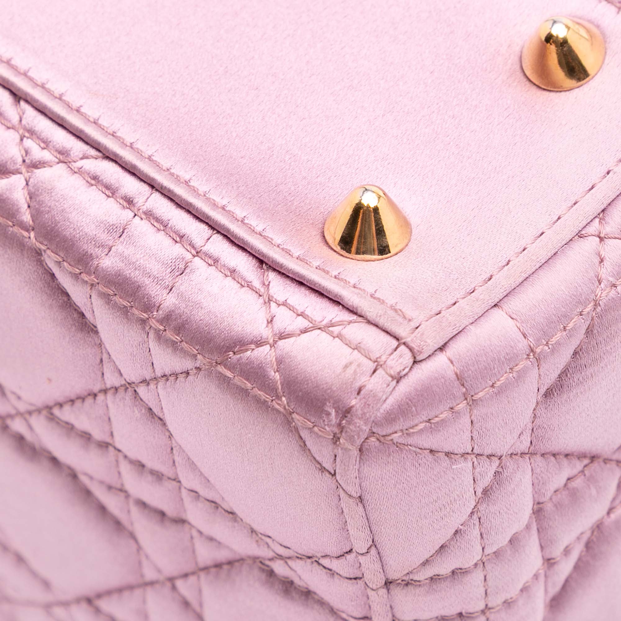 Dior Small Satin Cannage Swarovski Lady Dior - image 8