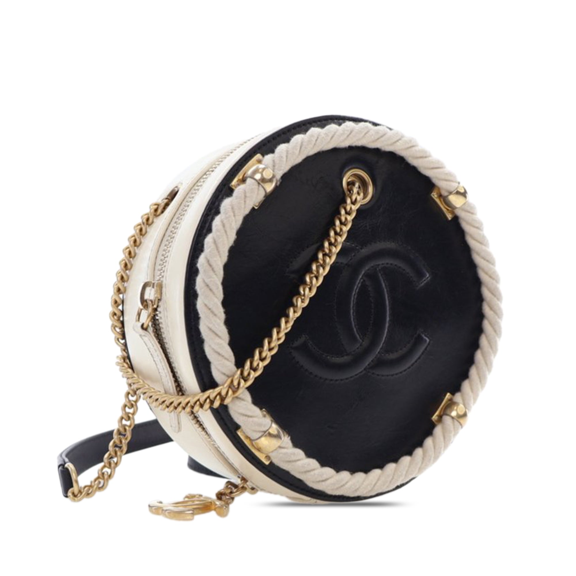 Chanel Crumpled Calfskin En Vogue Round Bag - image 2