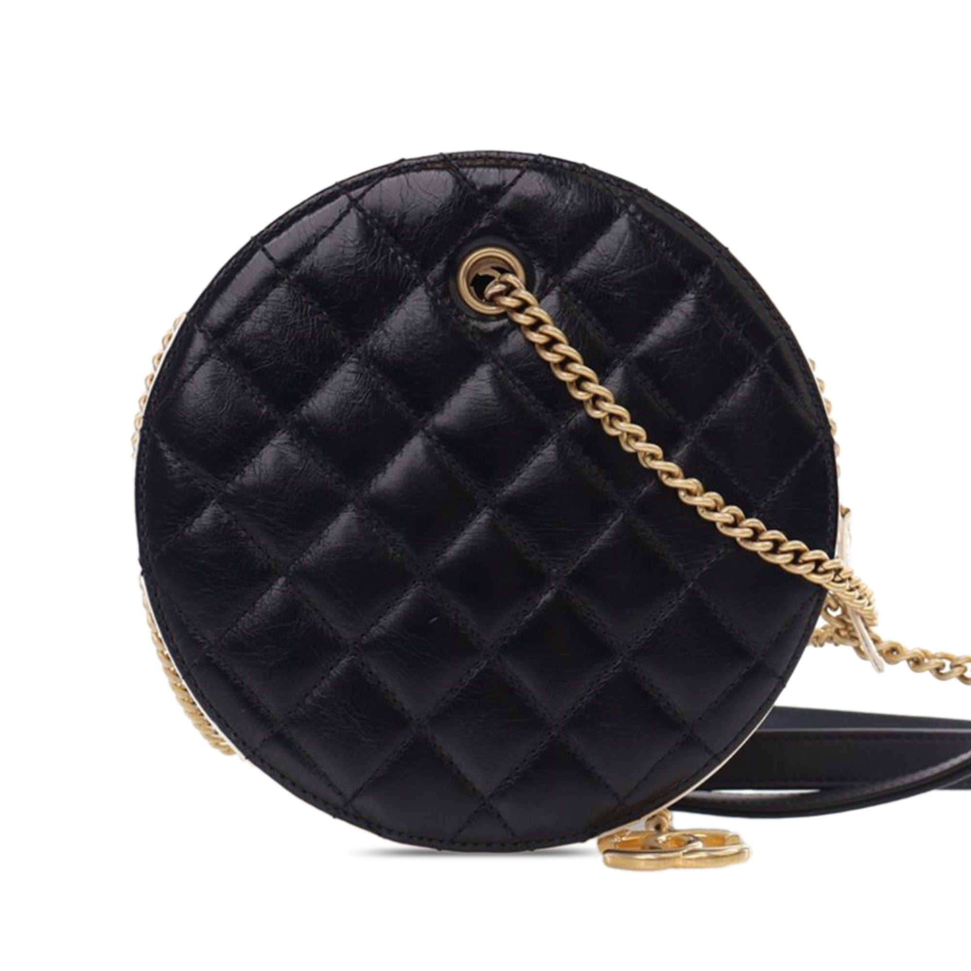Chanel Crumpled Calfskin En Vogue Round Bag - image 3