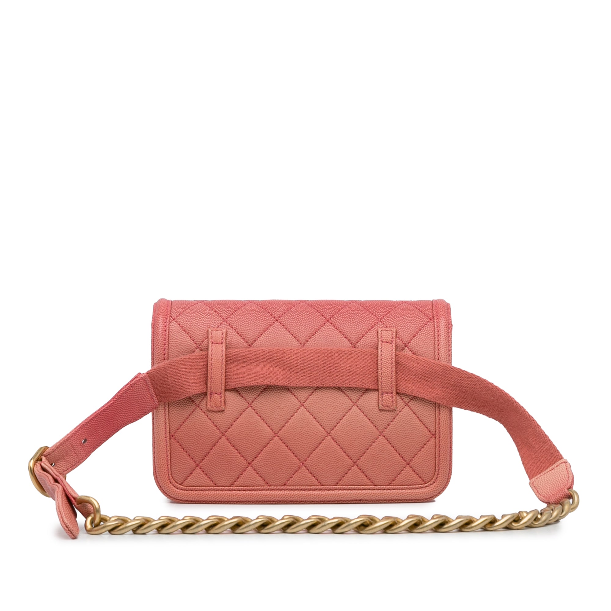 Chanel Quilted Caviar Sunset On The Sea Flap Belt Bag - image 4