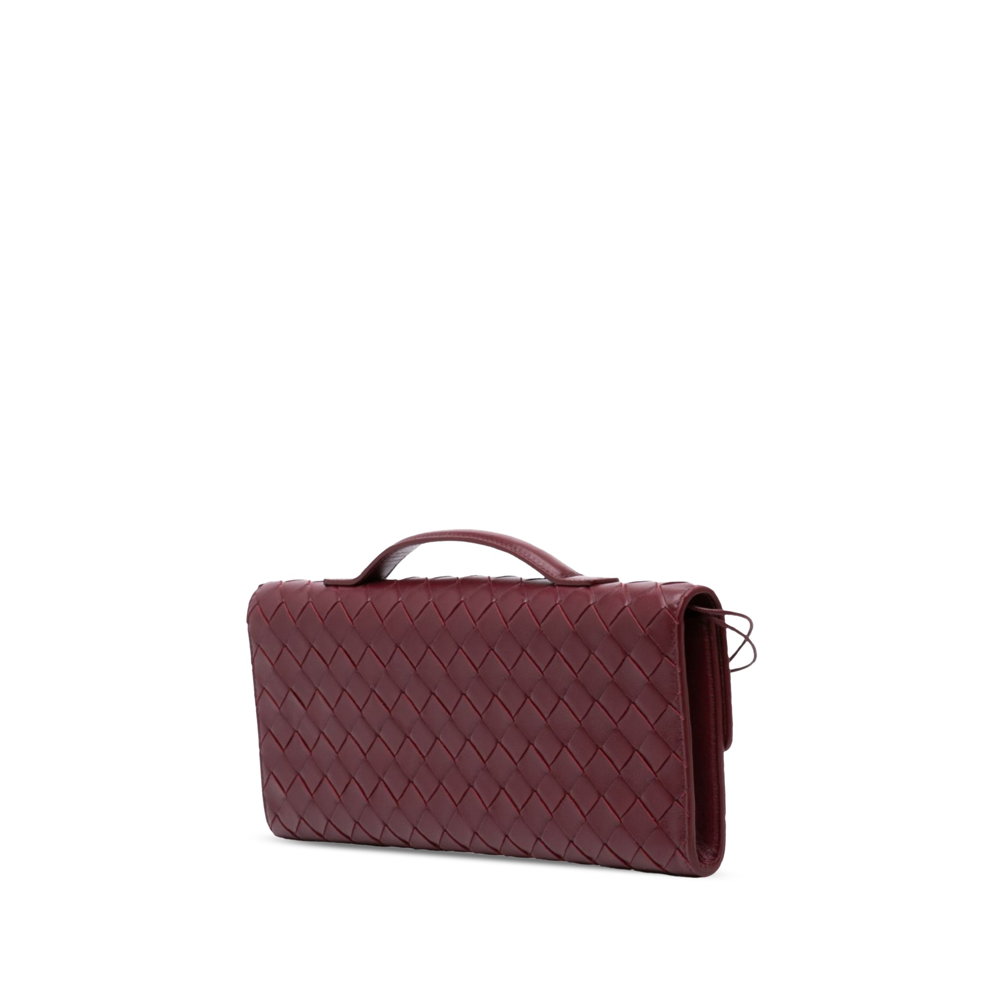 Bottega Veneta Lambskin Intrecciato Andiamo Clutch - image 2