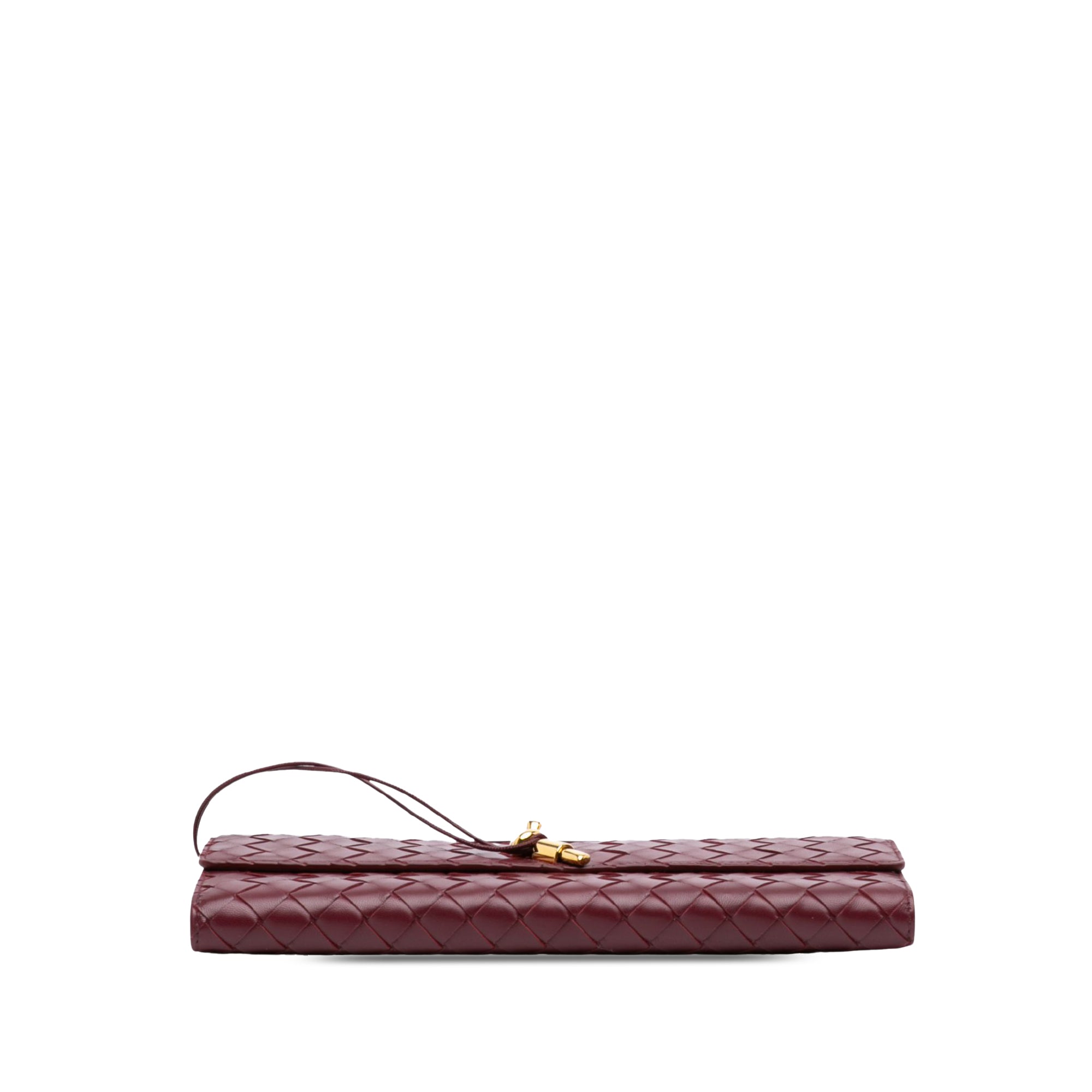 Bottega Veneta Lambskin Intrecciato Andiamo Clutch - image 3