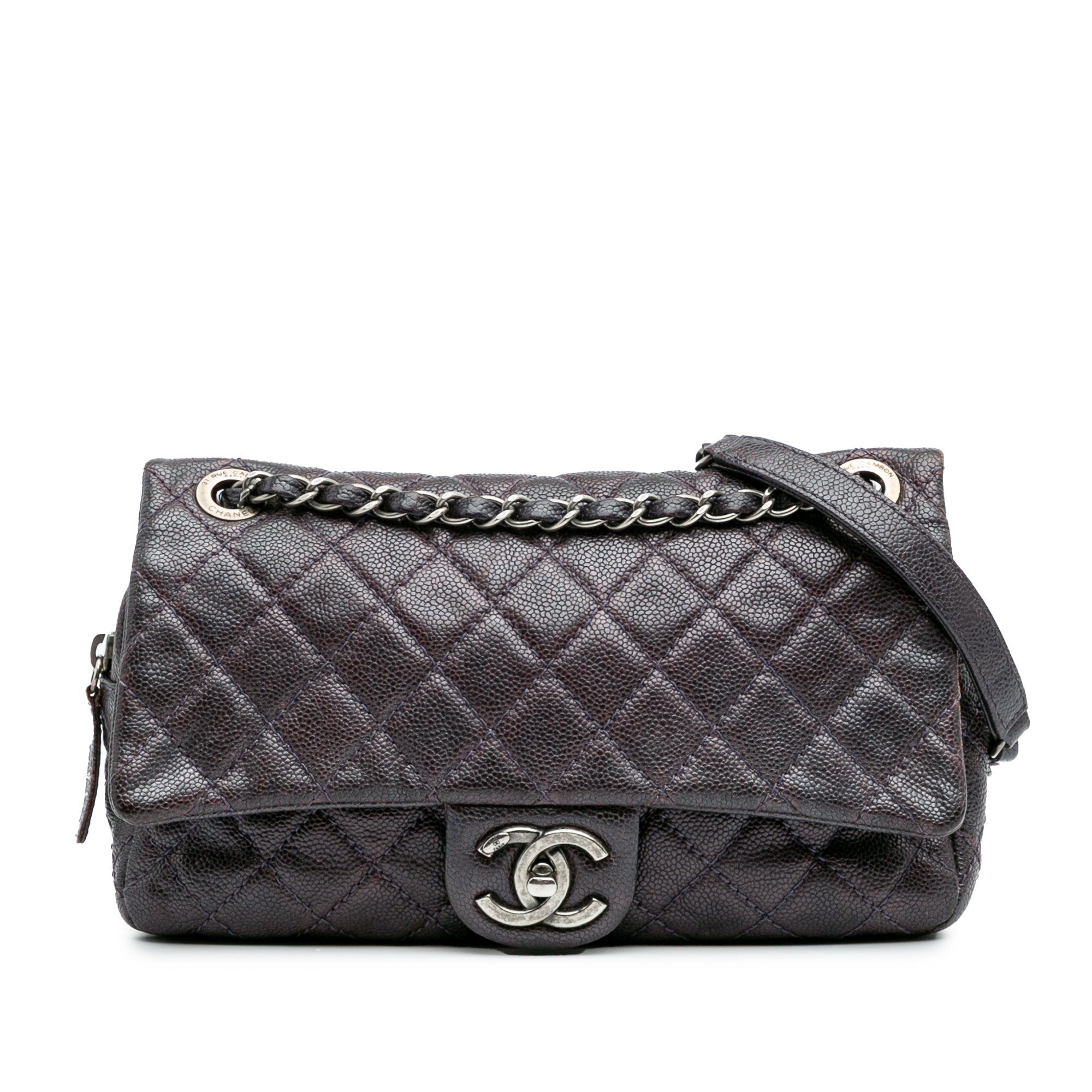 Chanel Medium Quilted Caviar Easy Flap - image 1