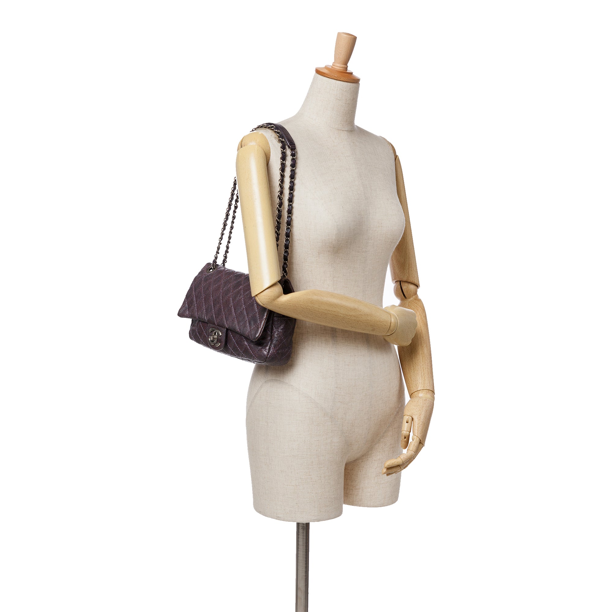 Chanel Medium Quilted Caviar Easy Flap - image 10
