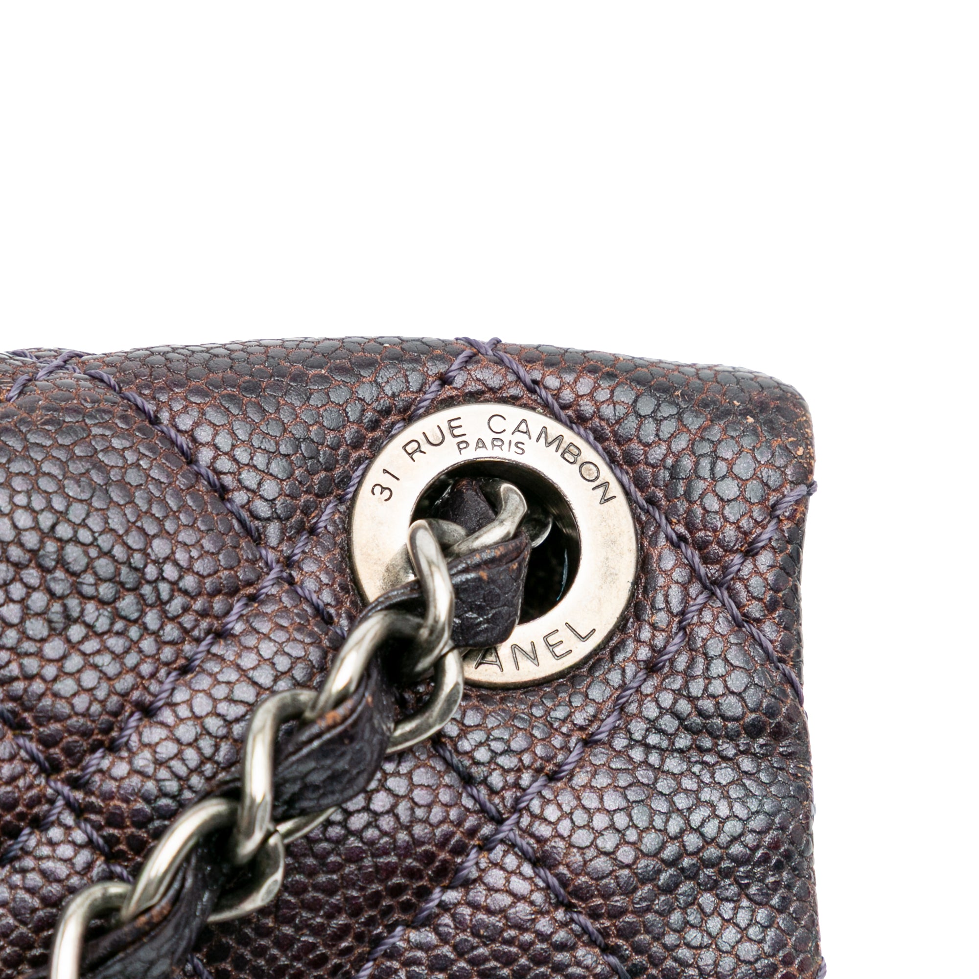 Chanel Medium Quilted Caviar Easy Flap - image 9