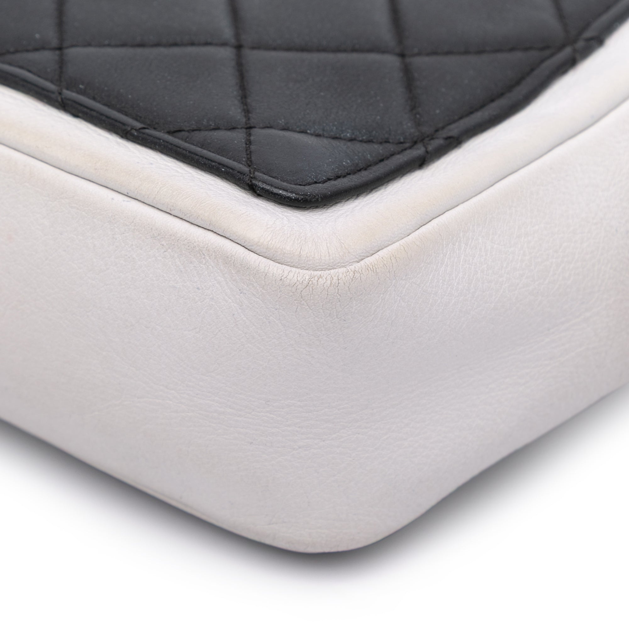 Chanel Medium Bicolor Calfskin Graphic Flap - image 10