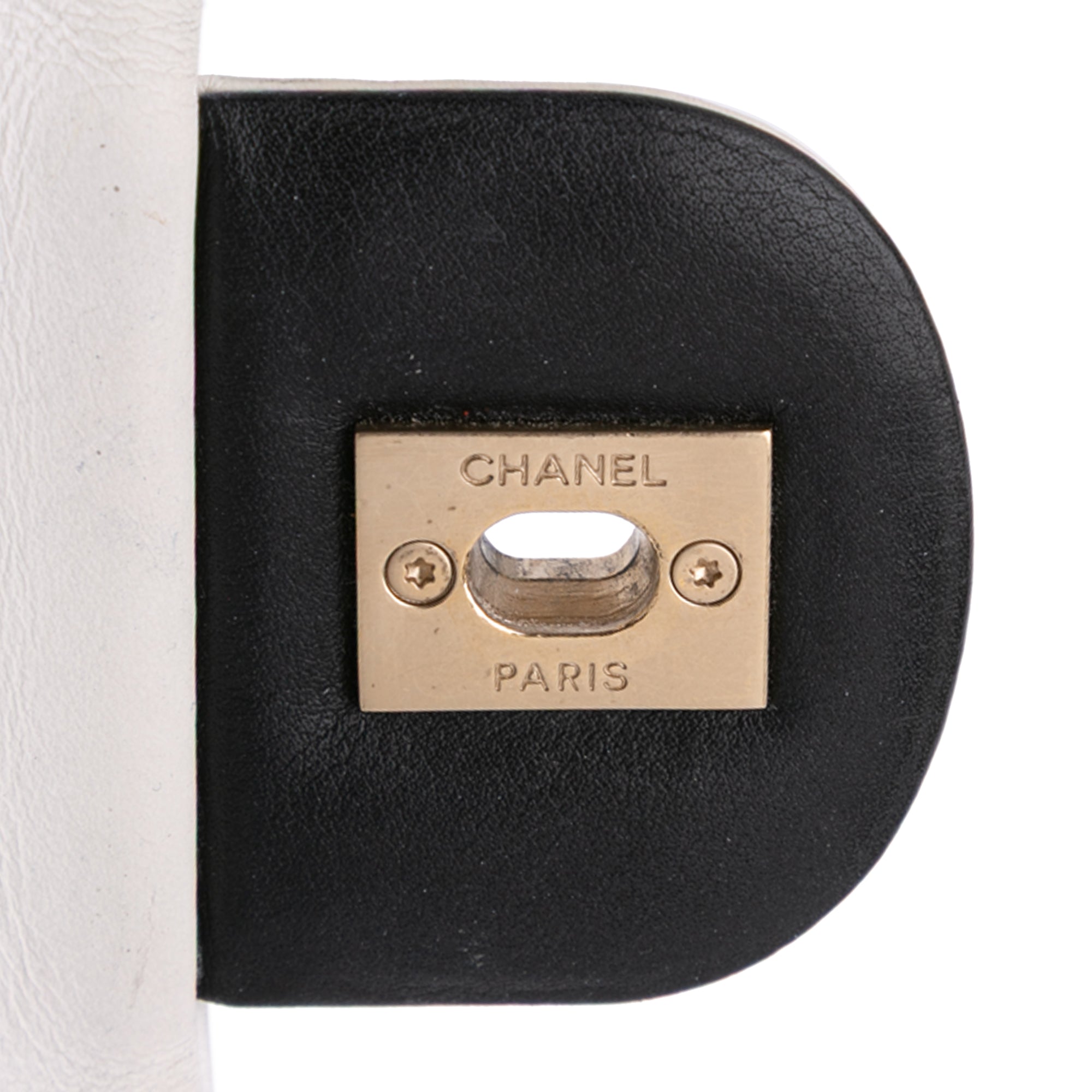 Chanel Medium Bicolor Calfskin Graphic Flap - image 7