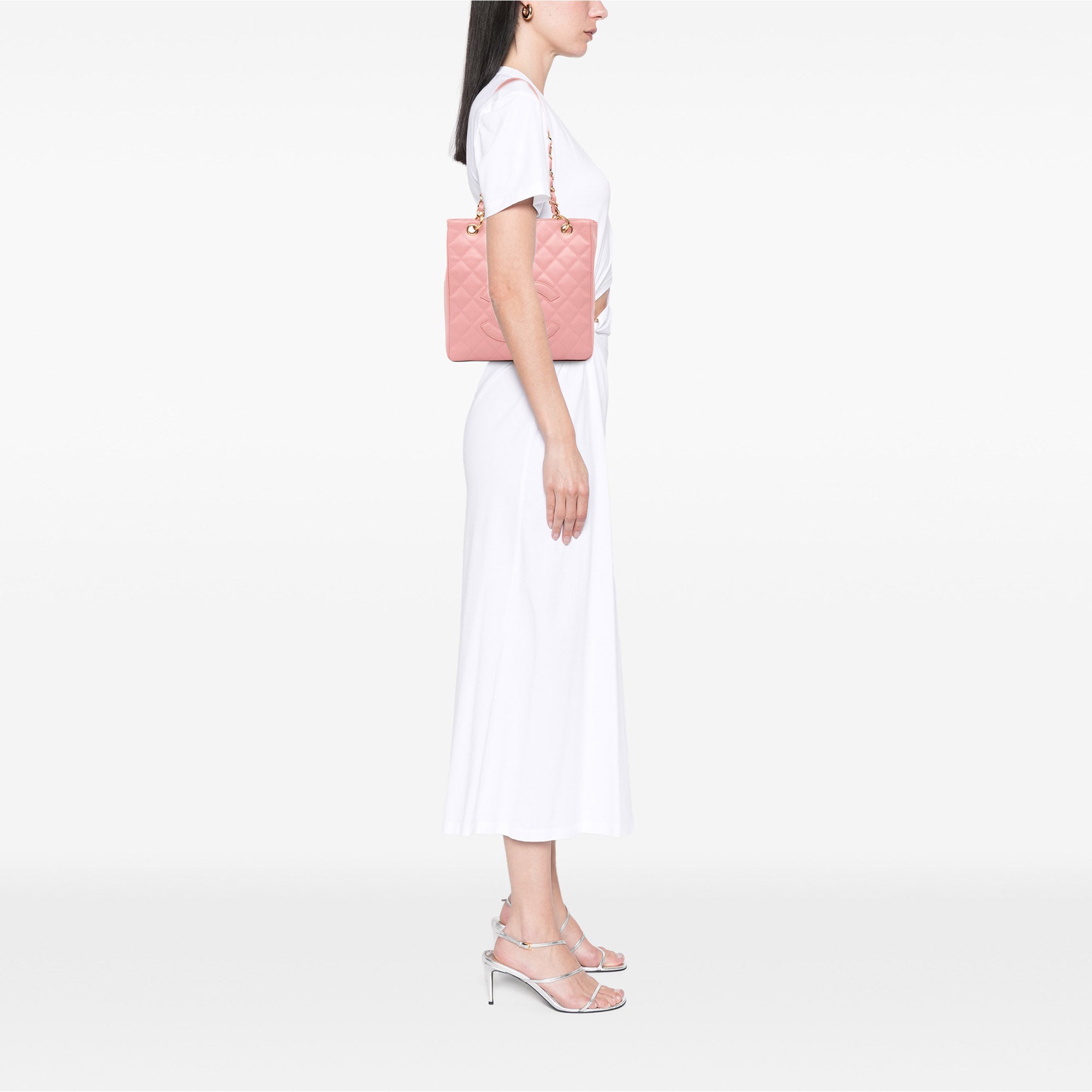 Chanel Caviar Petite Shopping Tote - image 10