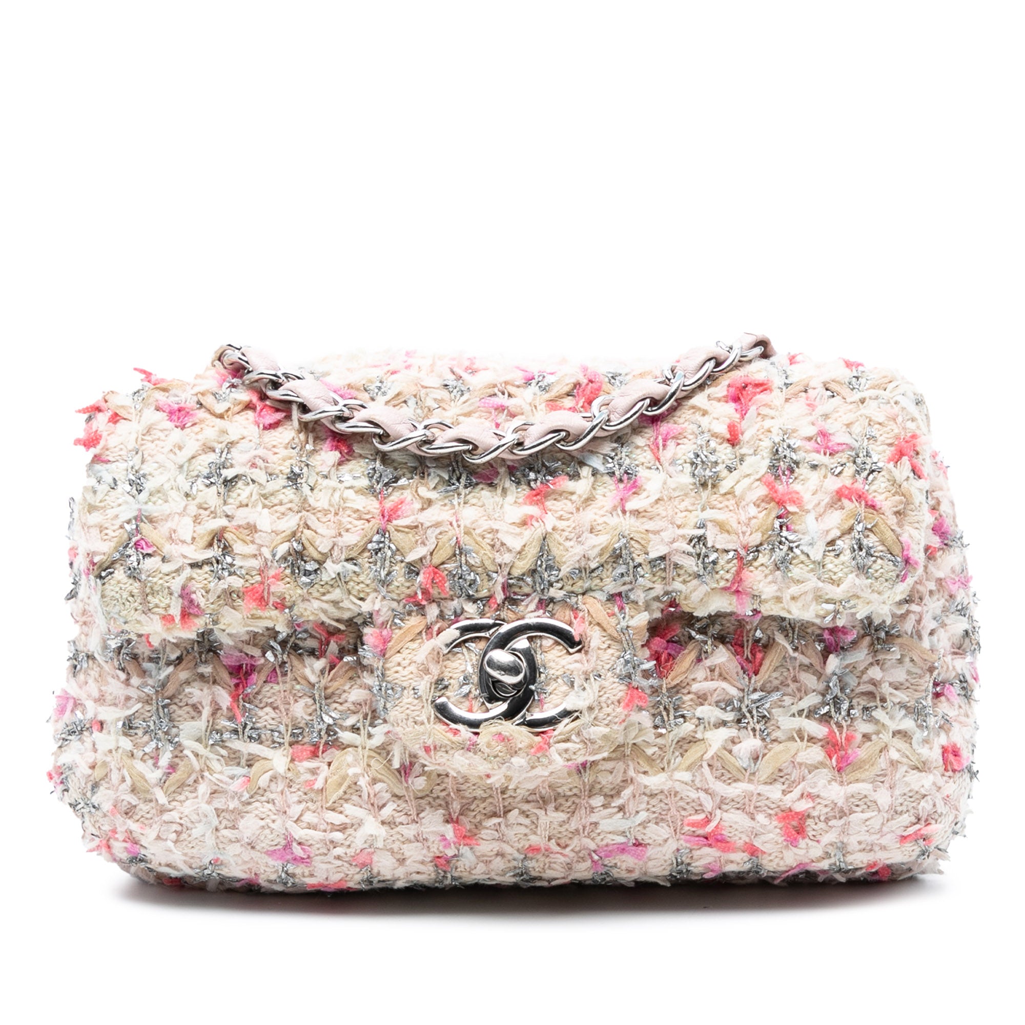 Chanel Mini Rectangular Classic Tweed Single Flap - image 1