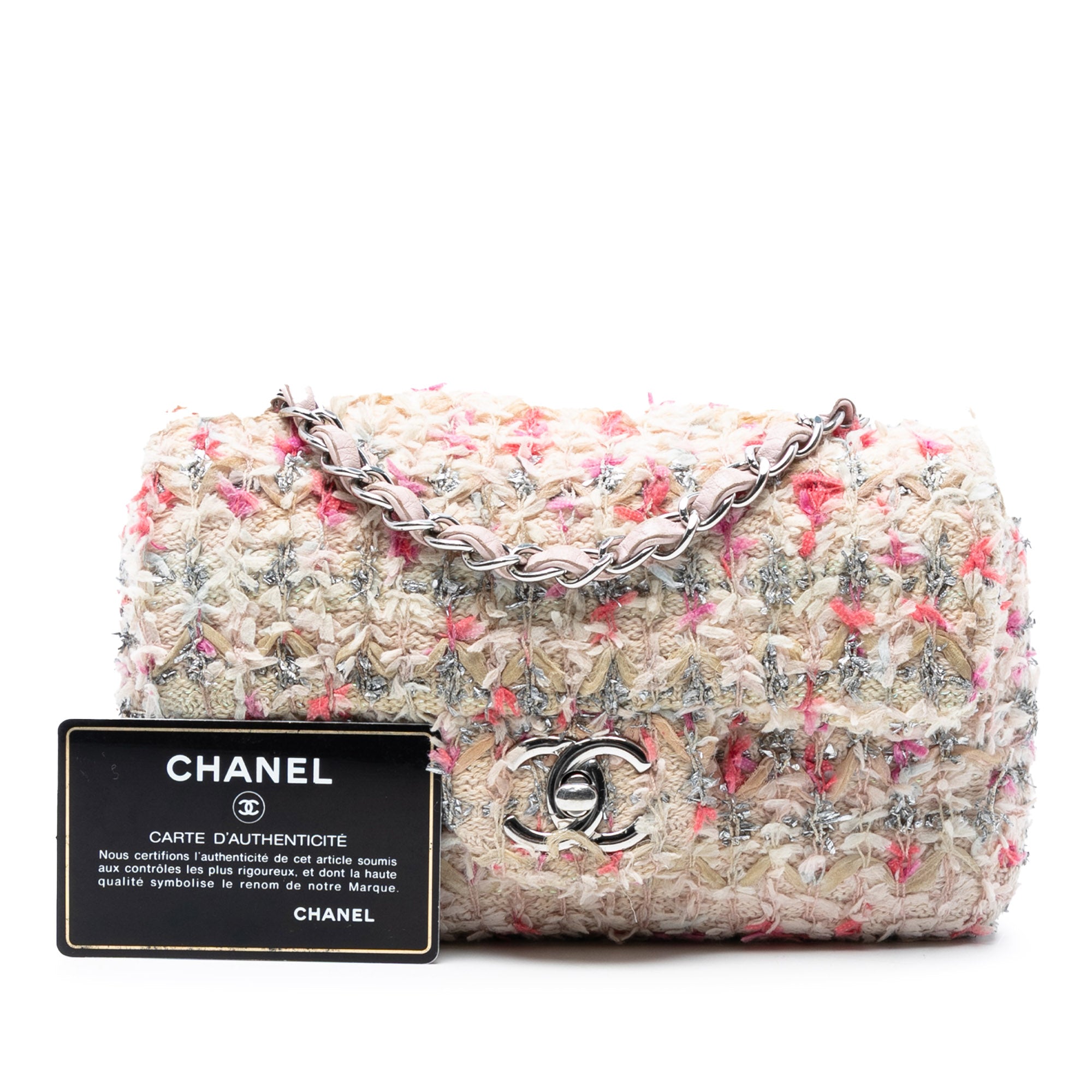 Chanel Mini Rectangular Classic Tweed Single Flap - image 8