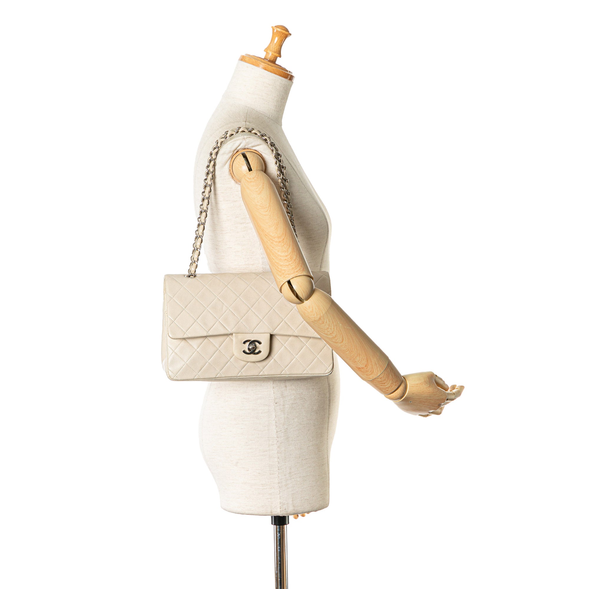 Chanel Medium Classic Lambskin Double Flap - image 13
