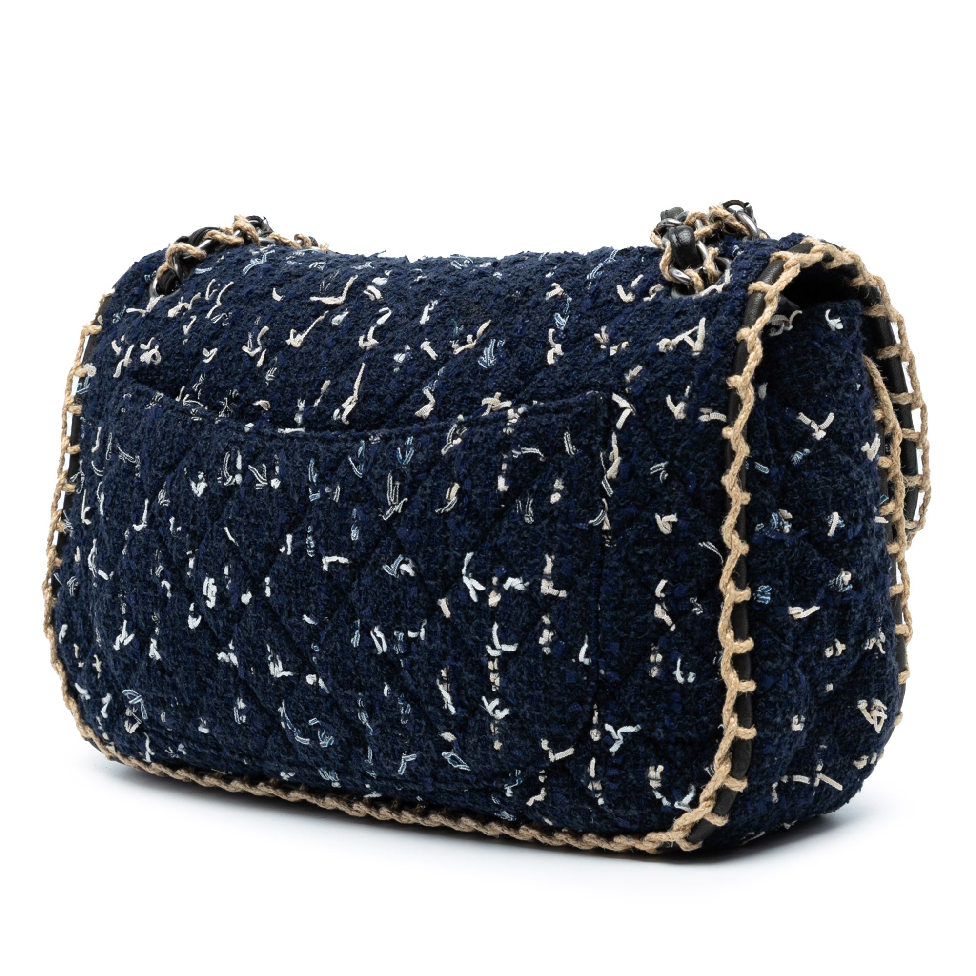 Chanel Quilted Tweed St Tropez Flap - image 2